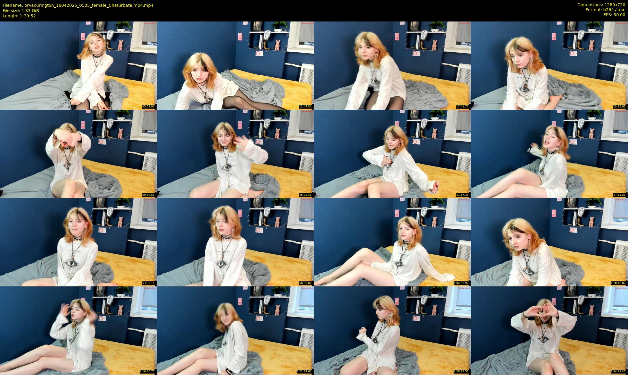 orvacurington — 100 minute Chaturbate female cam show recording, 720p, Apr 16, 2025