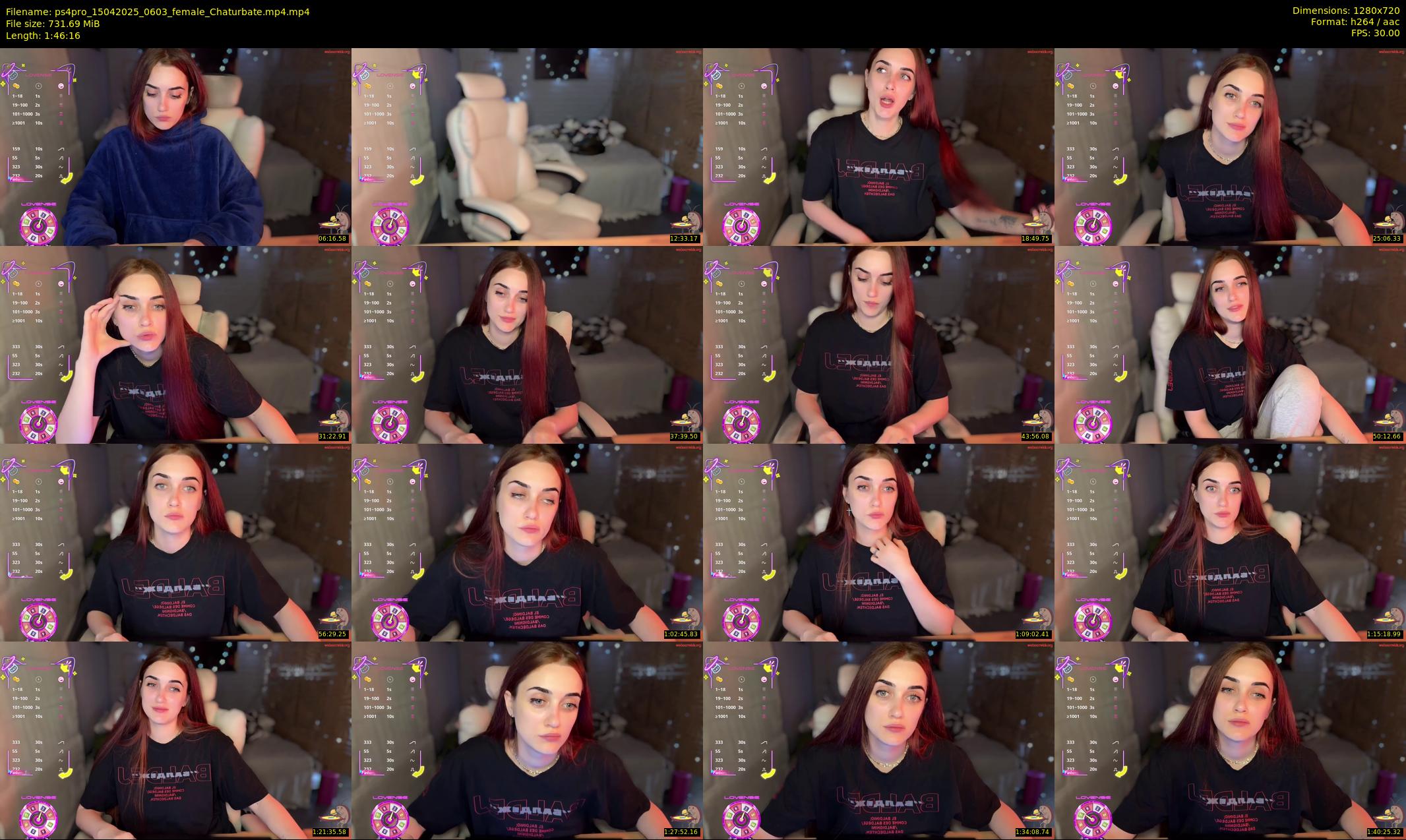 ps4pro — 107 minute Chaturbate female cam show recording, 720p, Apr 15, 2025