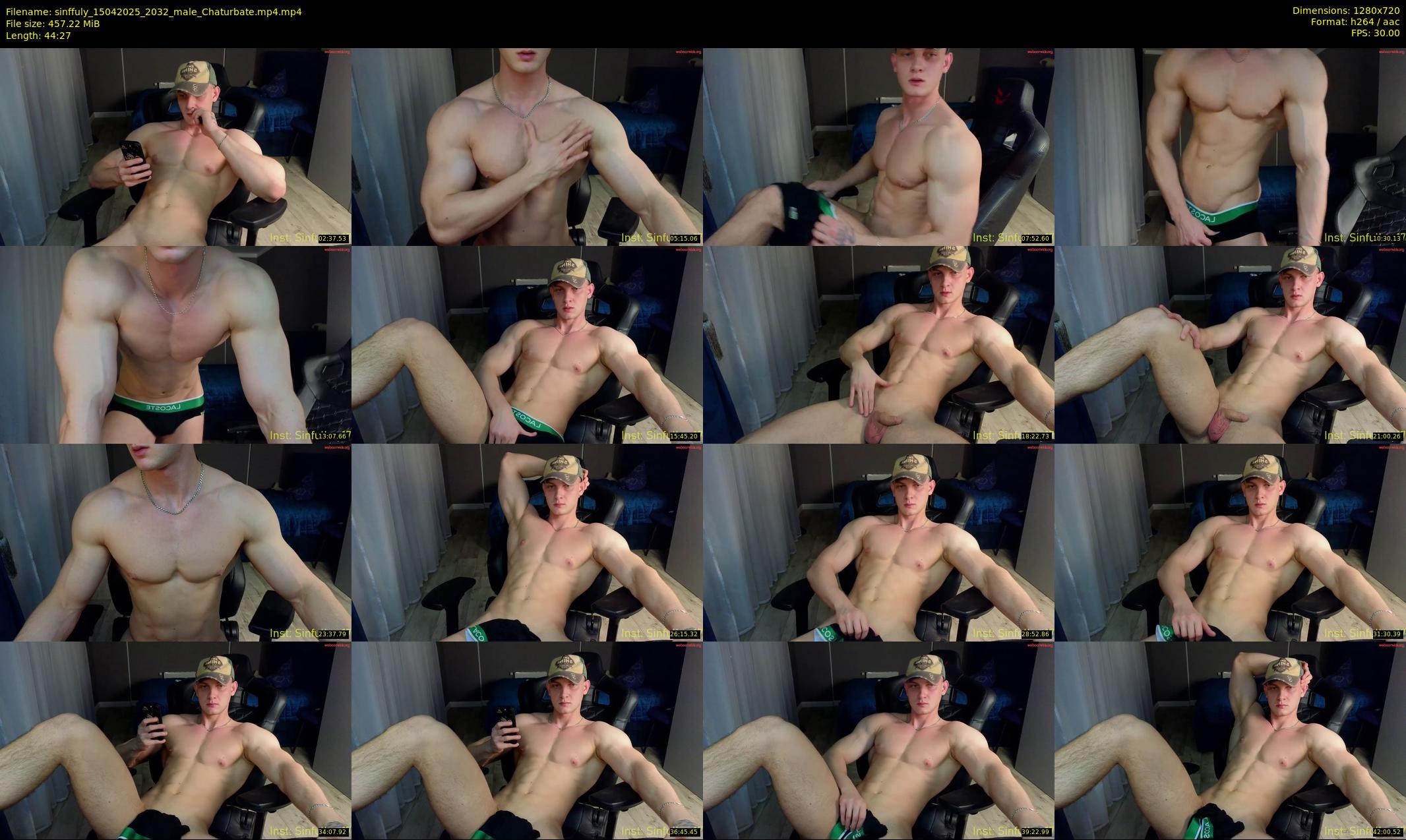 sinffuly — 45 minute Chaturbate male cam show recording, 720p, Apr 15, 2025