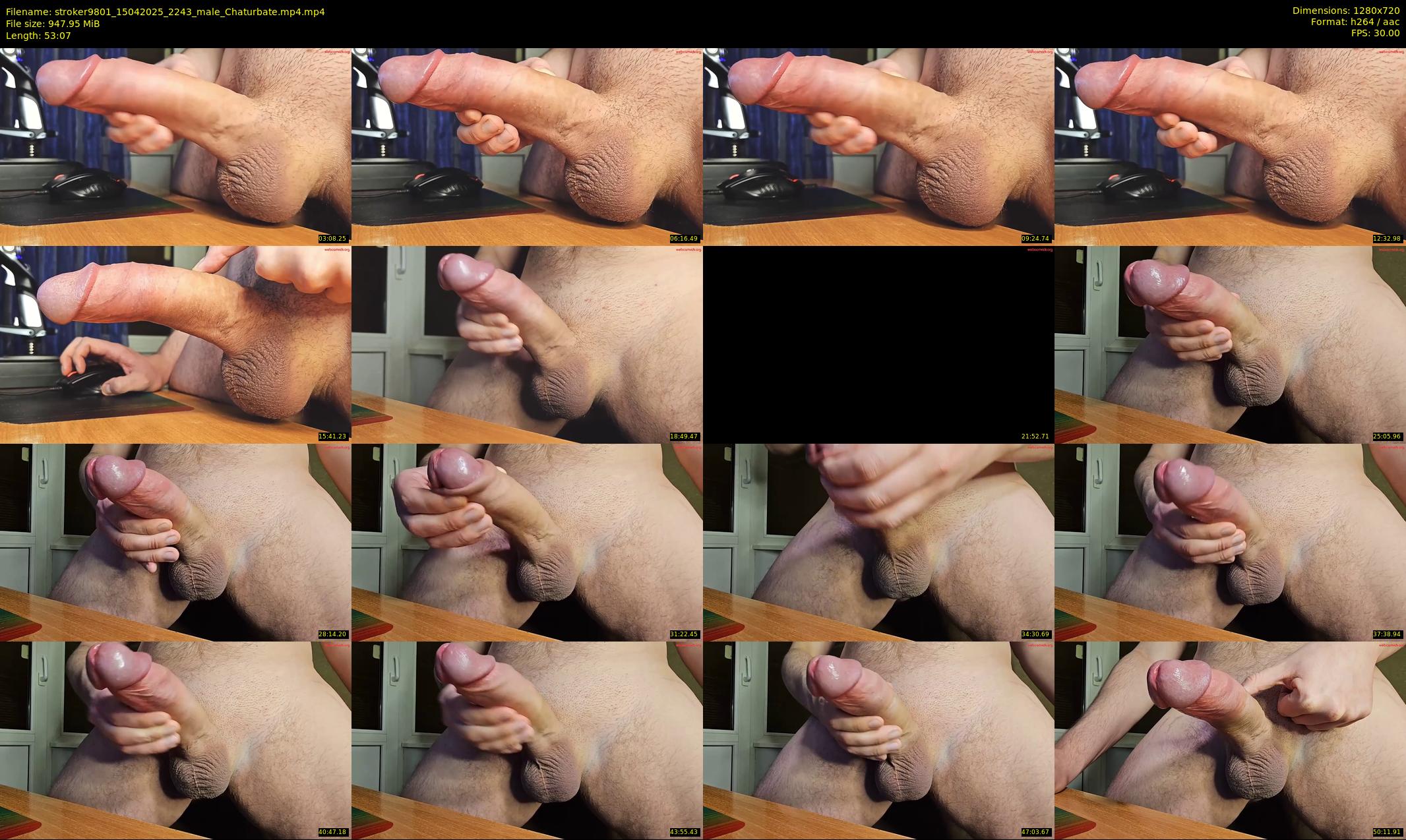 stroker9801 — 54 minute Chaturbate male cam show recording, 720p, Apr 15, 2025