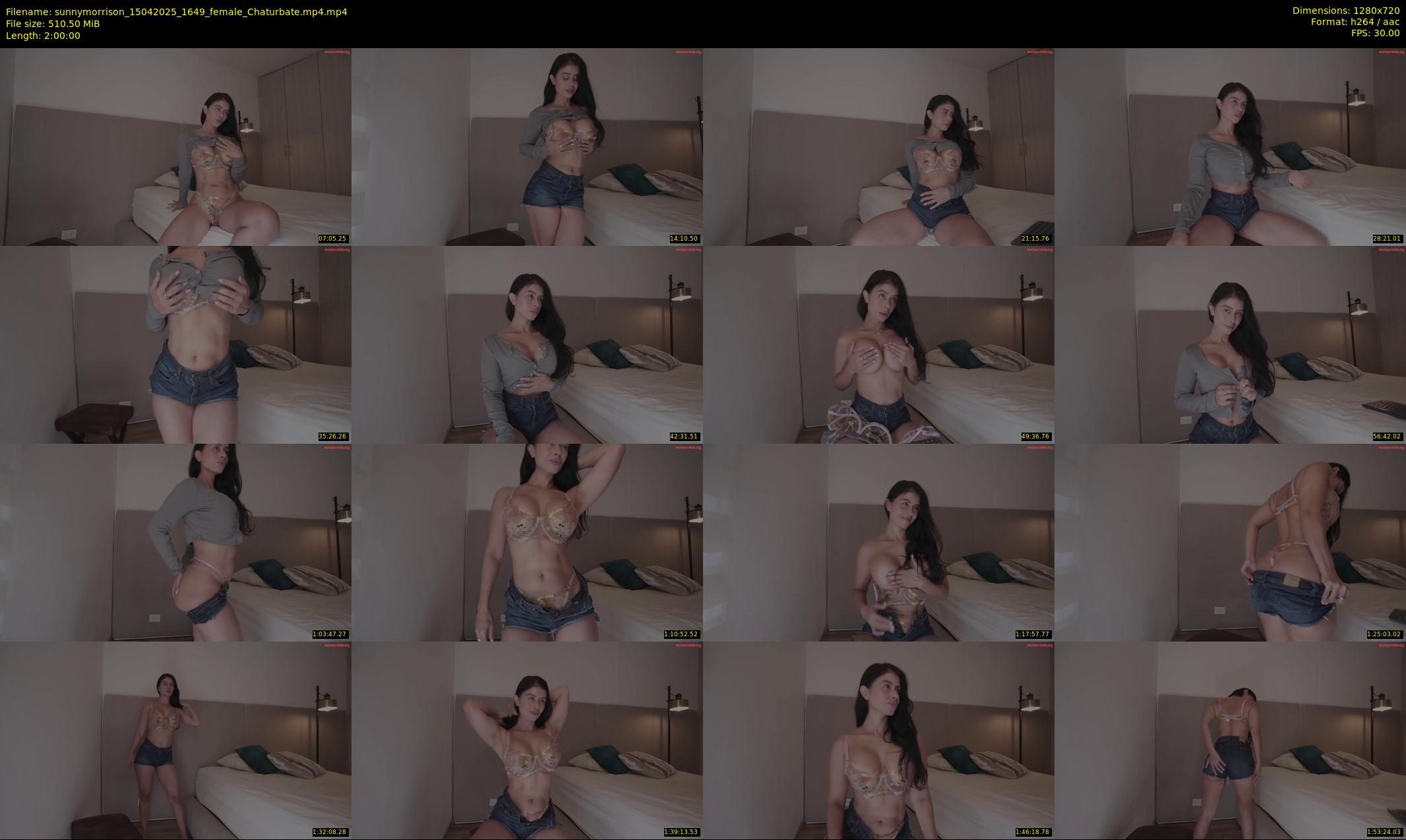 sunnymorrison — 120 minute Chaturbate female cam show recording, 720p, Apr 15, 2025