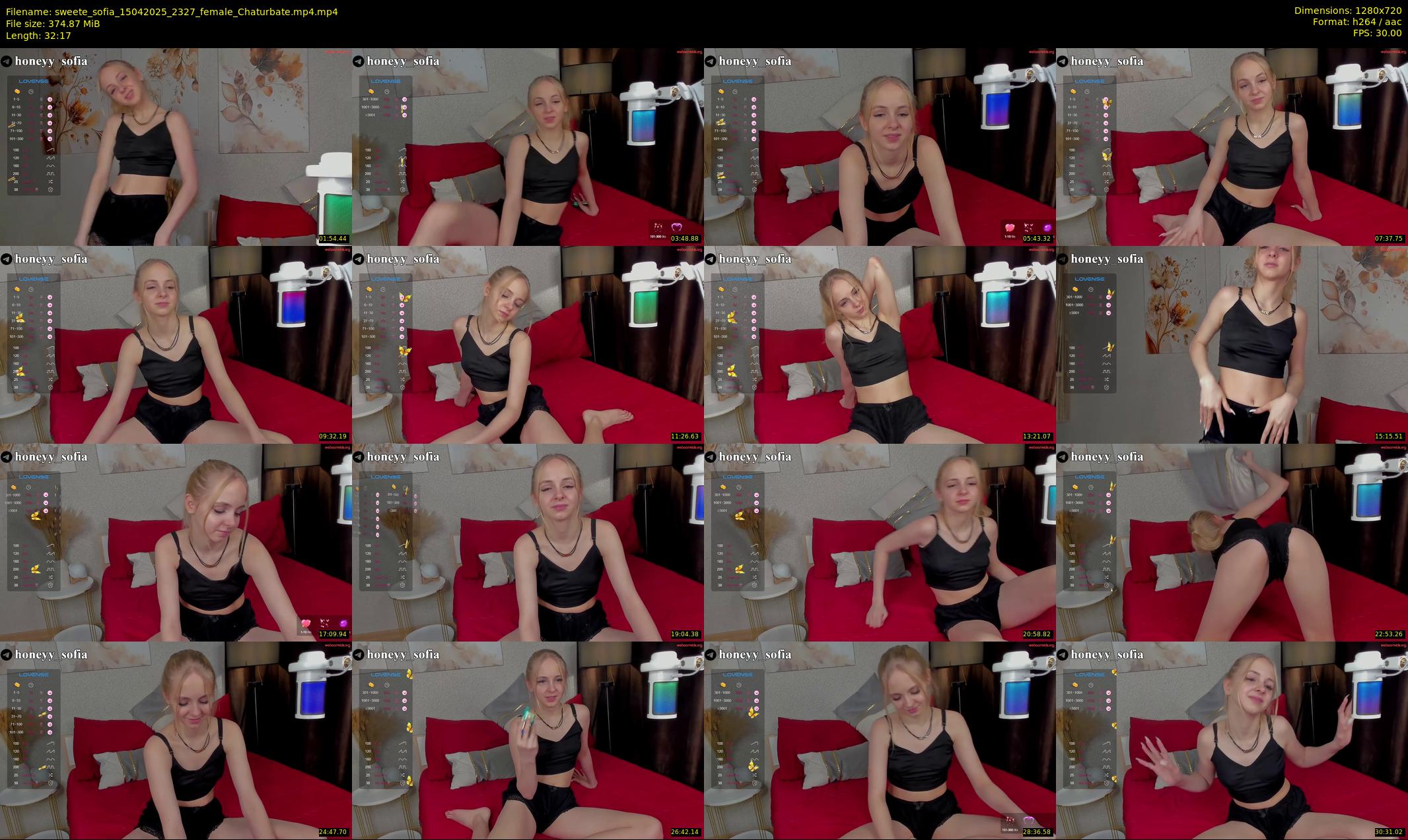 sweete_sofia — 33 minute Chaturbate female cam show recording, 720p, Apr 15, 2025