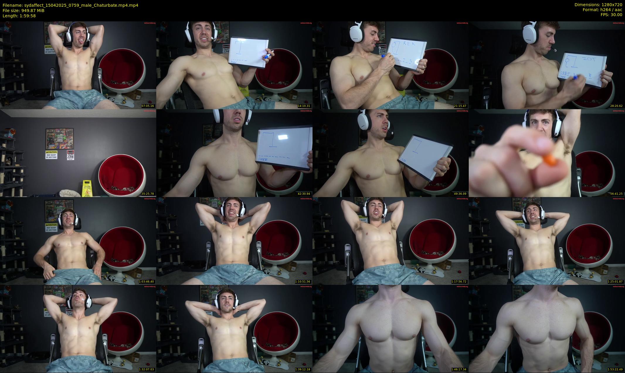 sydaffect — 120 minute Chaturbate male cam show recording, 720p, Apr 15, 2025