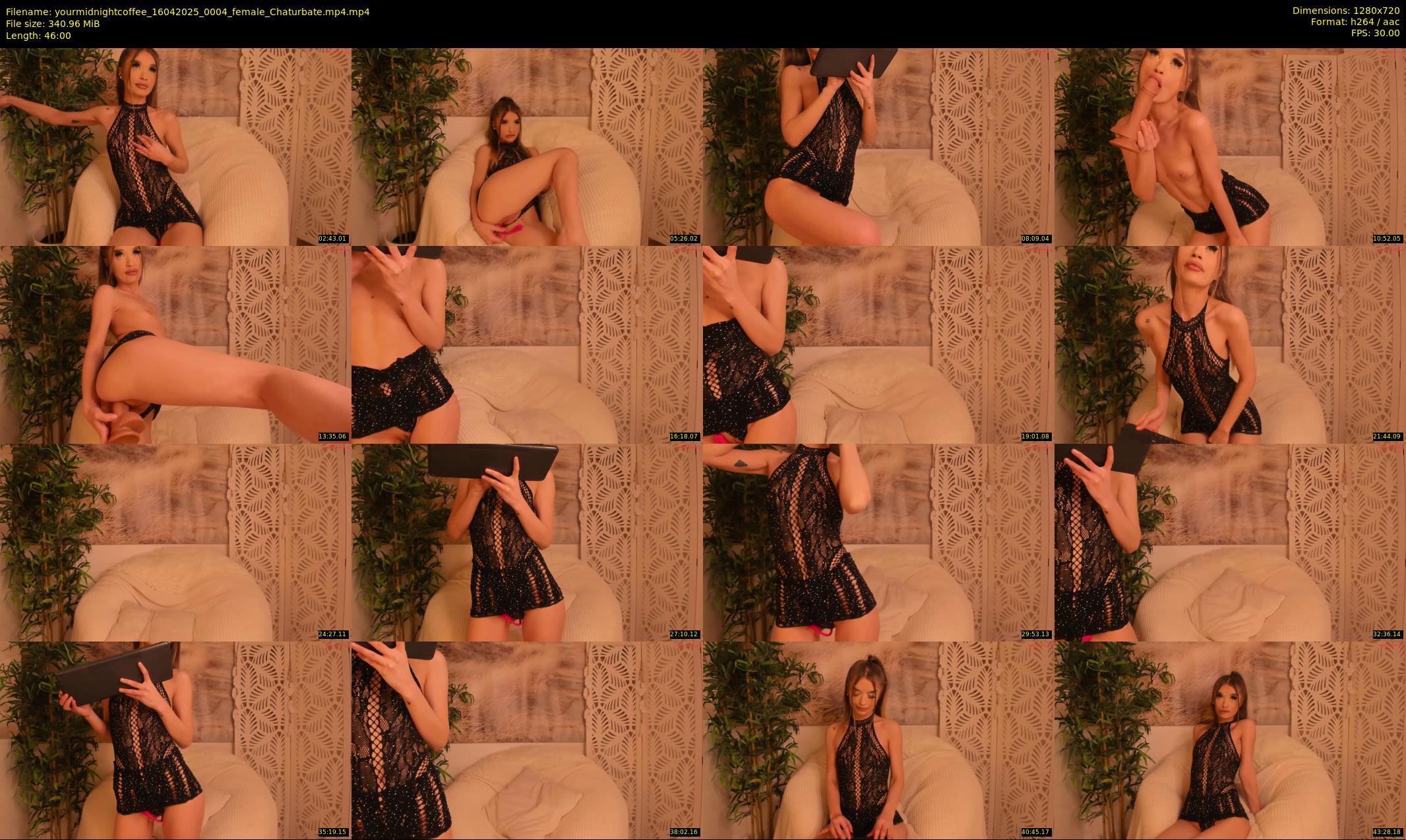 yourmidnightcoffee — 46 minute Chaturbate female cam show recording, 720p, Apr 16, 2025