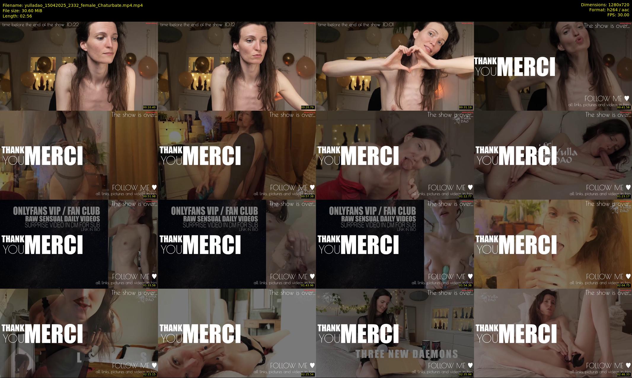 yulladao — 3 minute Chaturbate female cam show recording, 720p, Apr 15, 2025