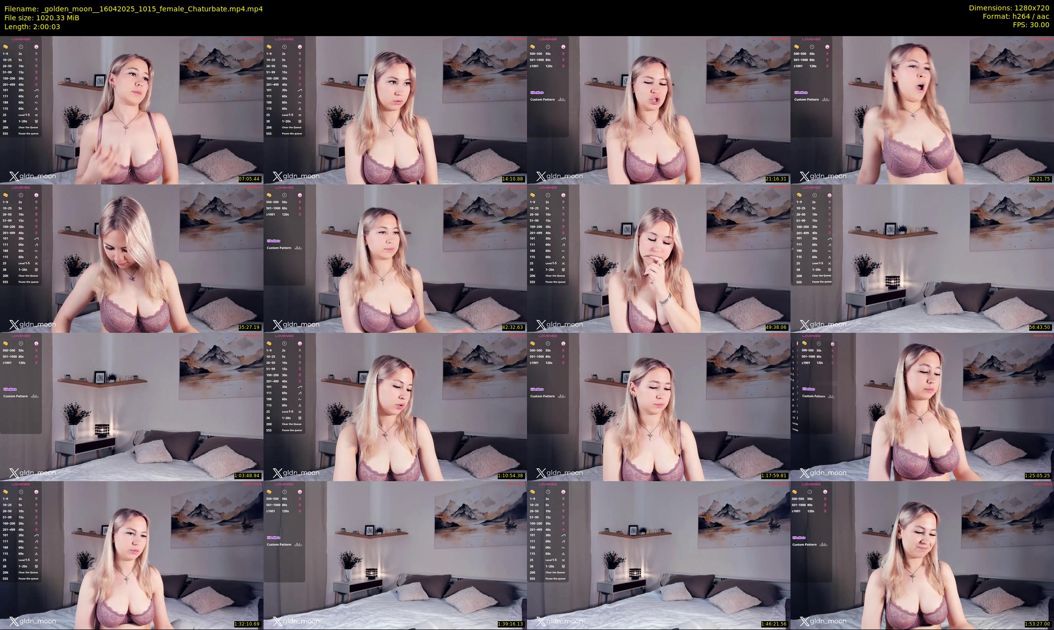 _golden_moon_ — 121 minute Chaturbate female cam show recording, 720p, Apr 16, 2025