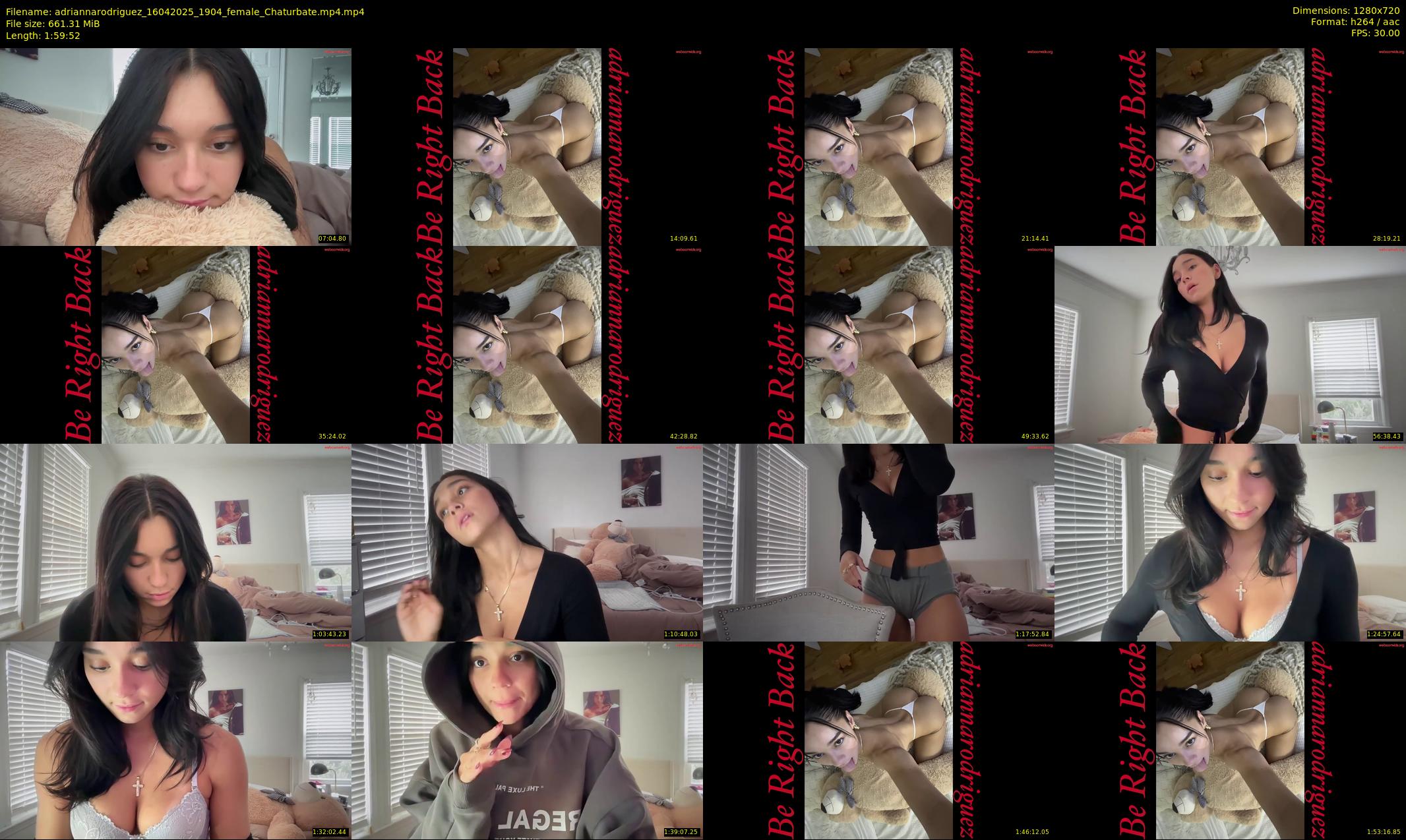 adriannarodriguez — 120 minute Chaturbate female cam show recording, 720p, Apr 16, 2025