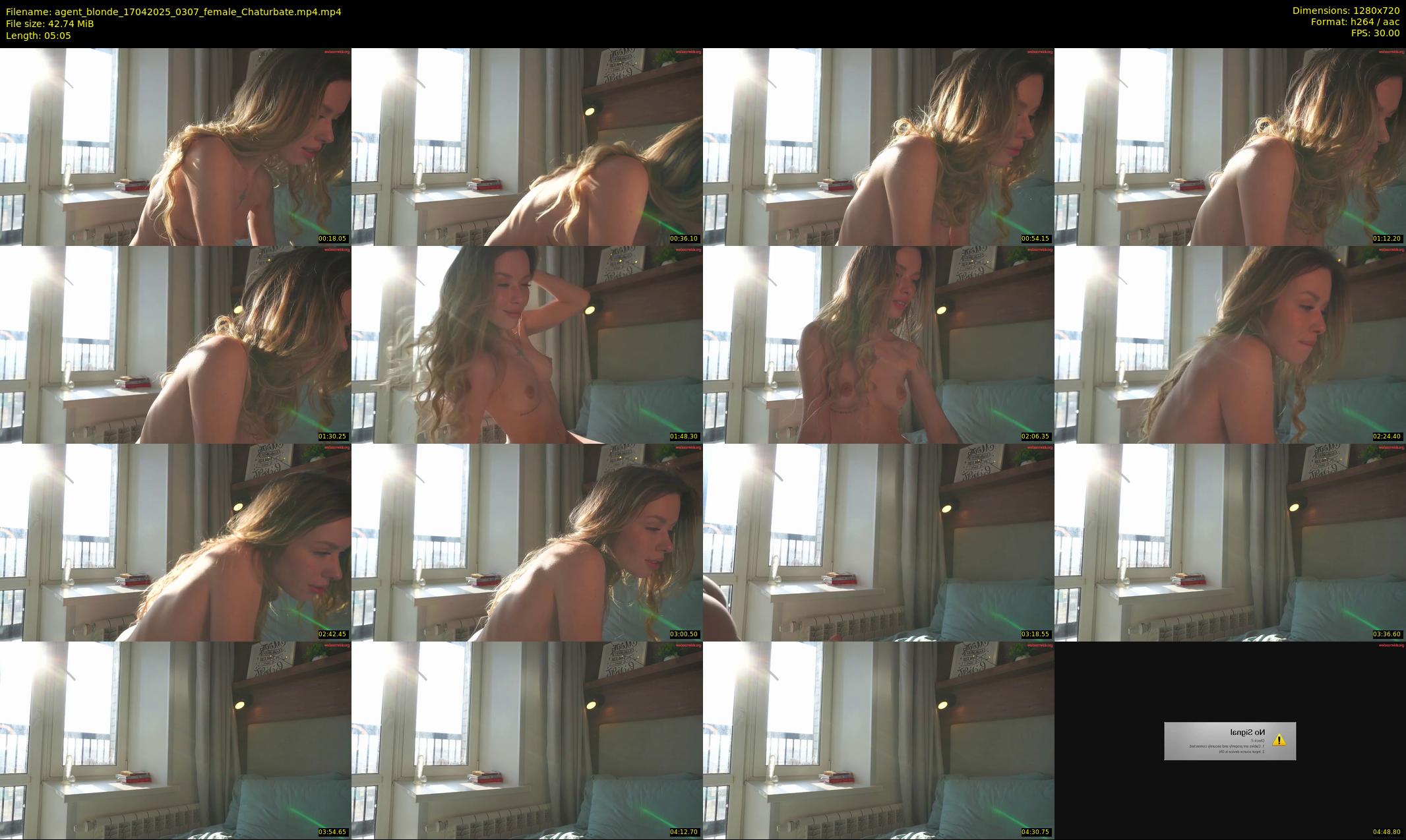 agent_blonde — 6 minute Chaturbate female cam show recording, 720p, Apr 17, 2025