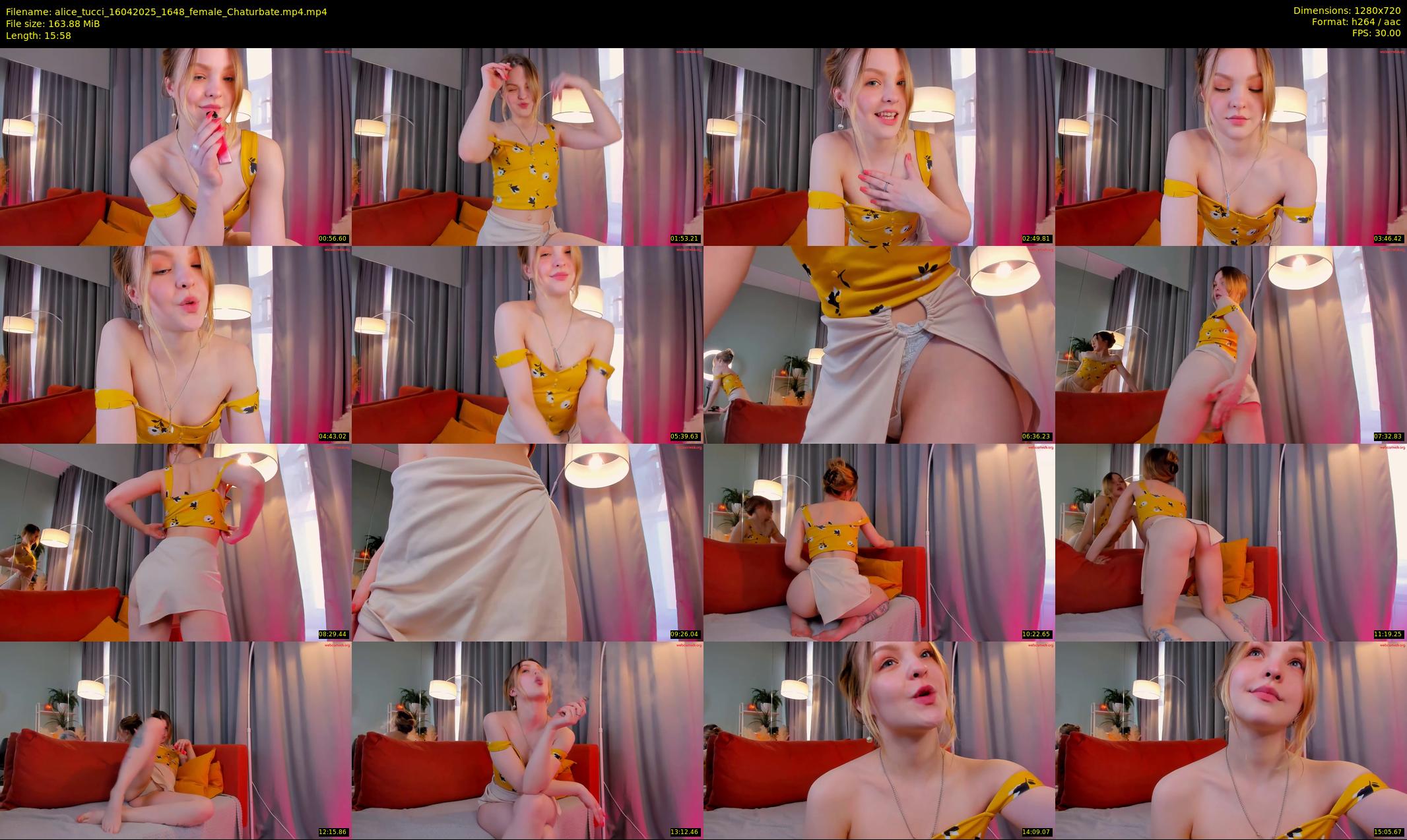 alice_tucci — 16 minute Chaturbate female cam show recording, 720p, Apr 16, 2025