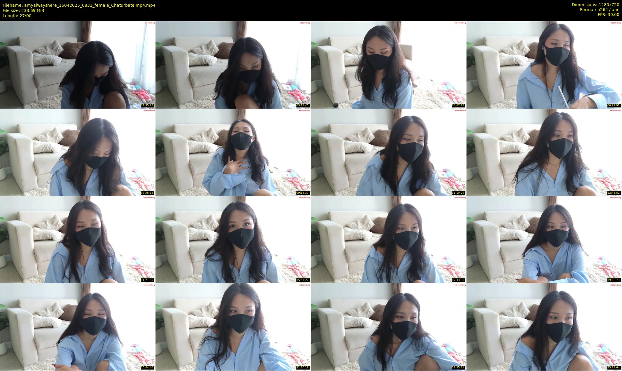 amyalwayshere — 27 minute Chaturbate female cam show recording, 720p, Apr 16, 2025