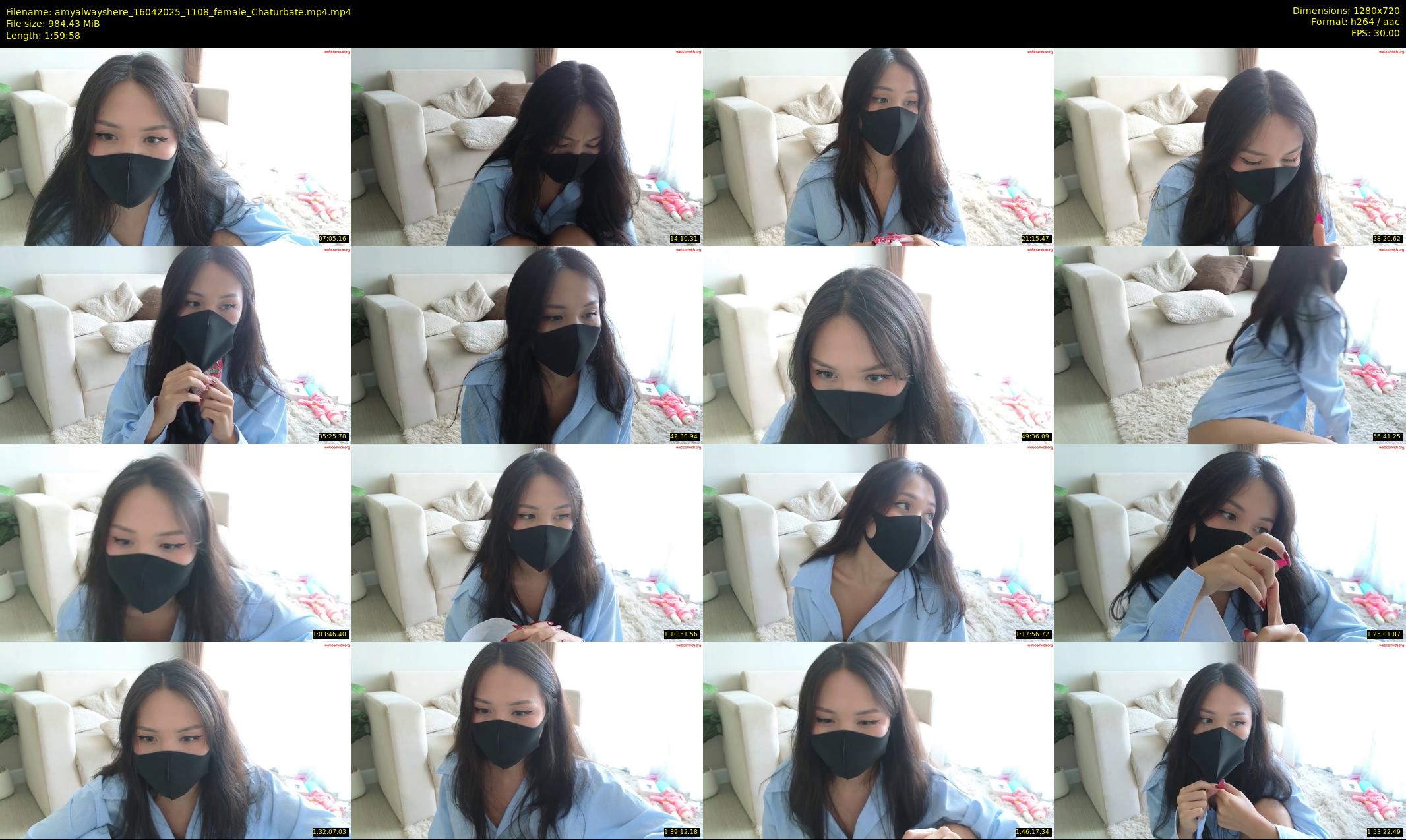 amyalwayshere — 120 minute Chaturbate female cam show recording, 720p, Apr 16, 2025