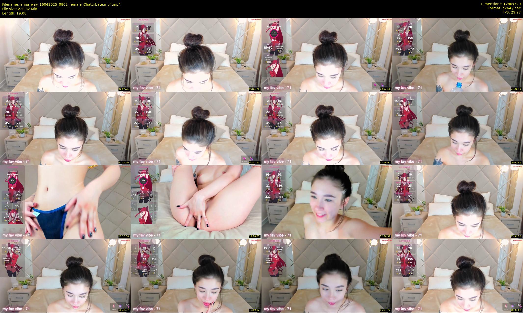 anna_way — 20 minute Chaturbate female cam show recording, 720p, Apr 16, 2025