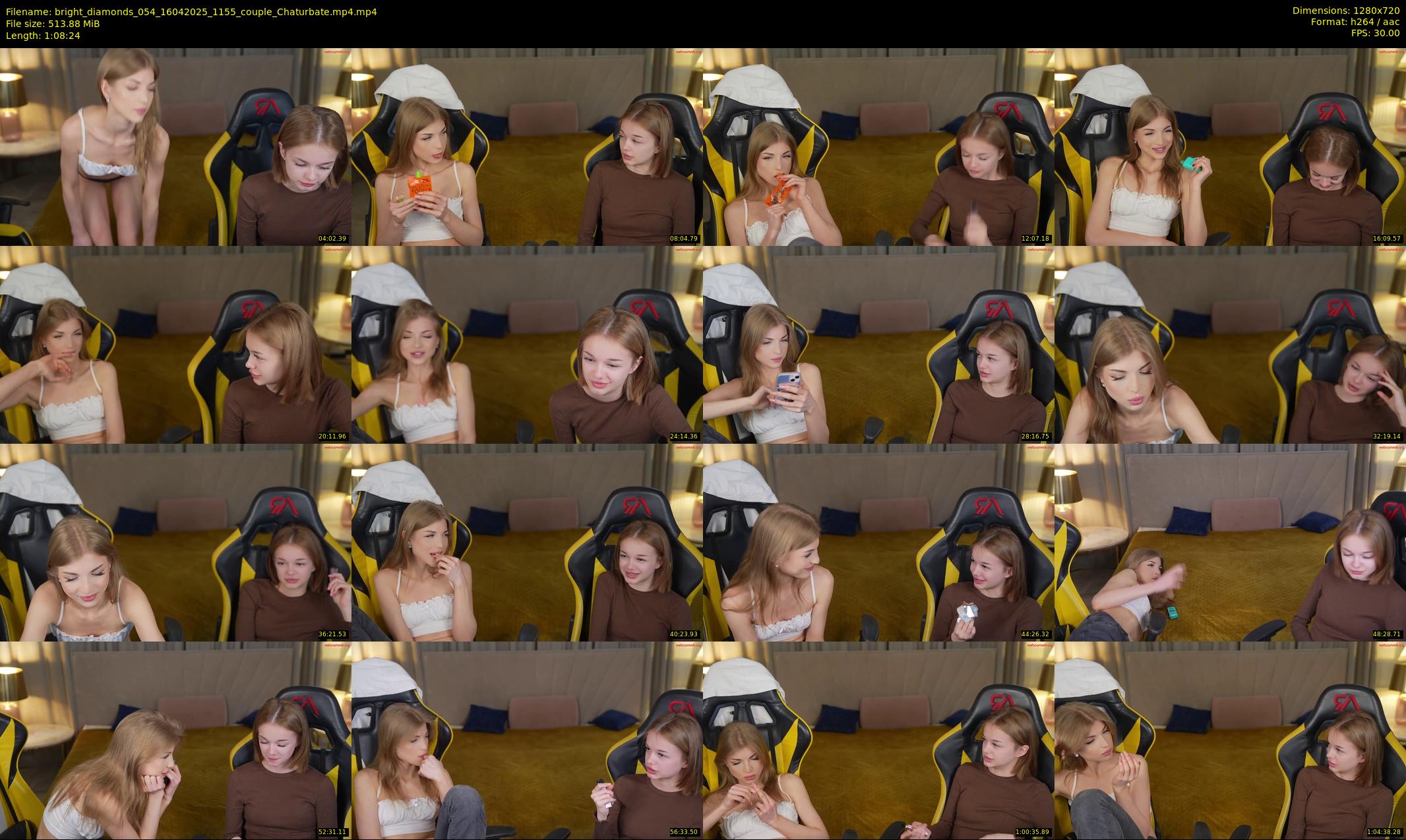 bright_diamonds_054 — 69 minute Chaturbate couple cam show recording, 720p, Apr 16, 2025