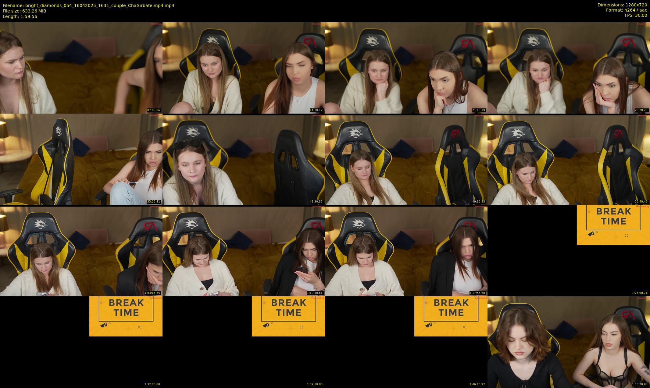bright_diamonds_054 — 120 minute Chaturbate couple cam show recording, 720p, Apr 16, 2025