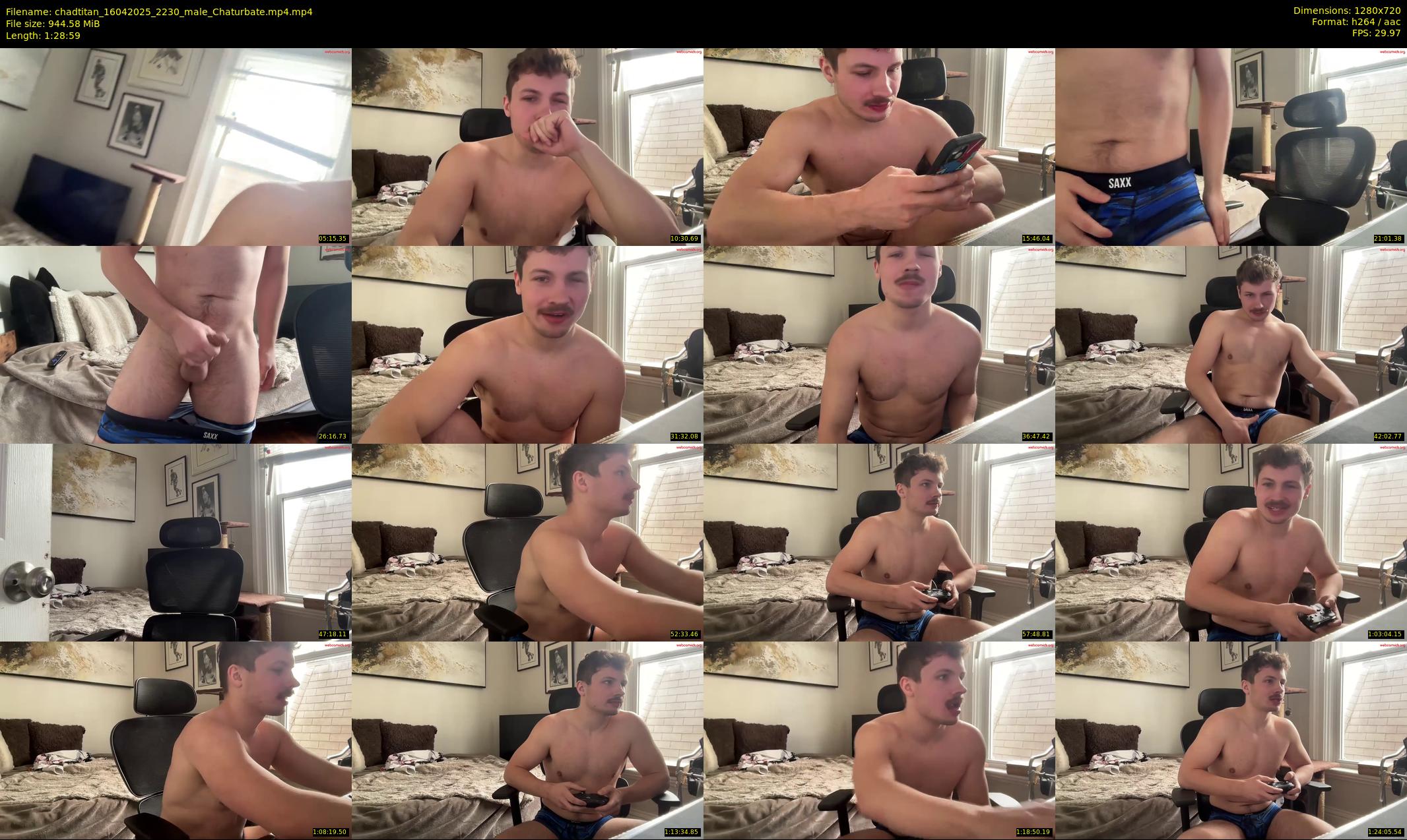 chadtitan — 89 minute Chaturbate male cam show recording, 720p, Apr 16, 2025