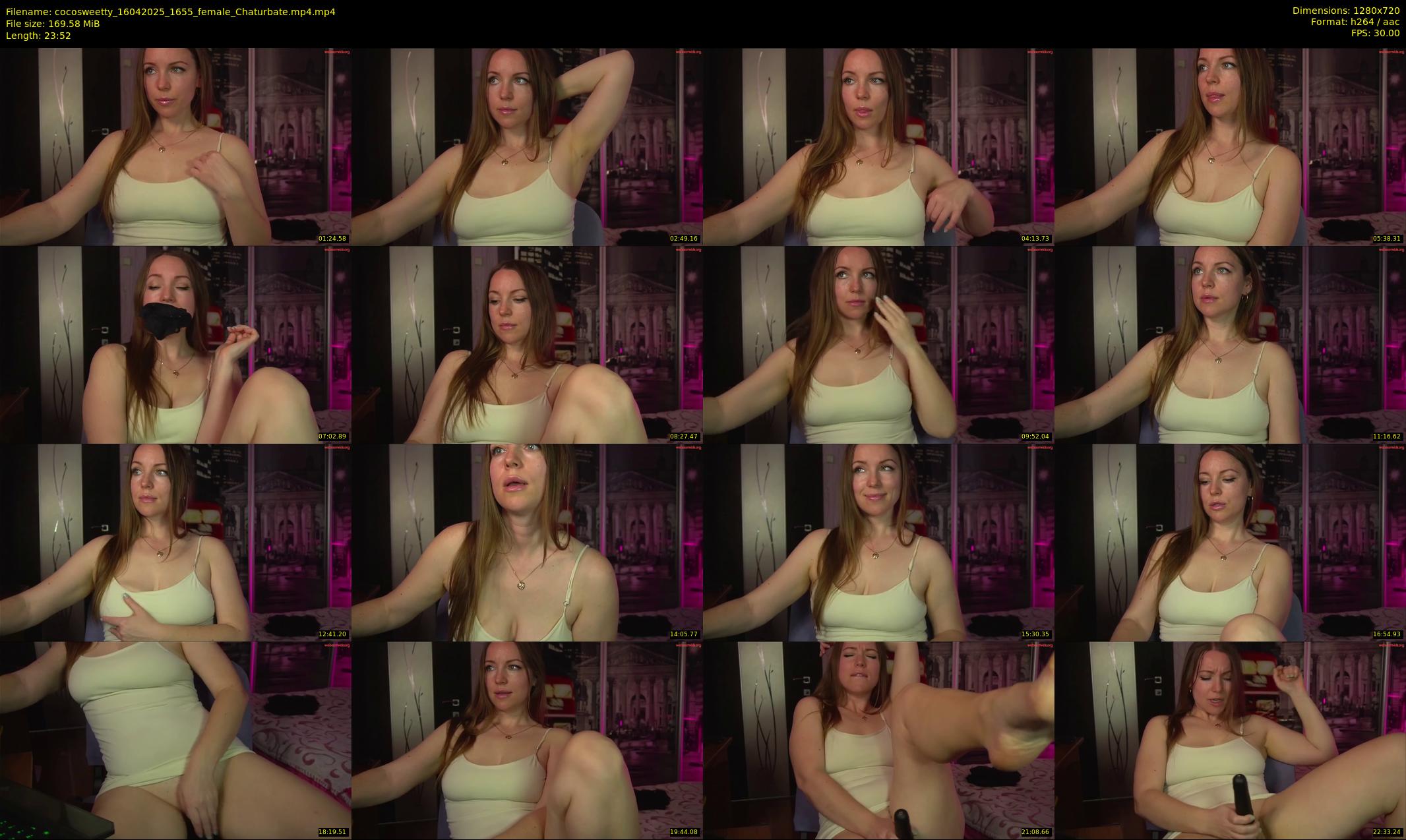 cocosweetty — 24 minute Chaturbate female cam show recording, 720p, Apr 16, 2025