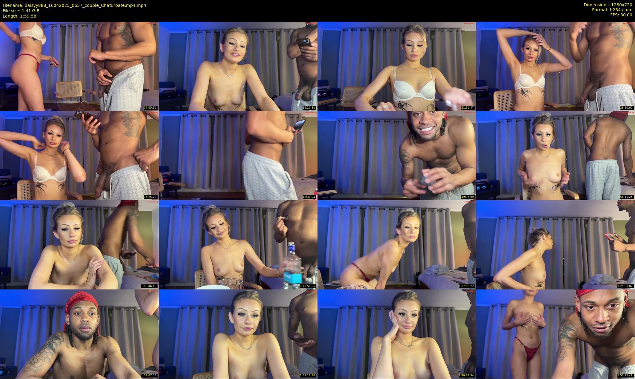 daisyy888 — 120 minute Chaturbate couple cam show recording, 720p, Apr 16, 2025