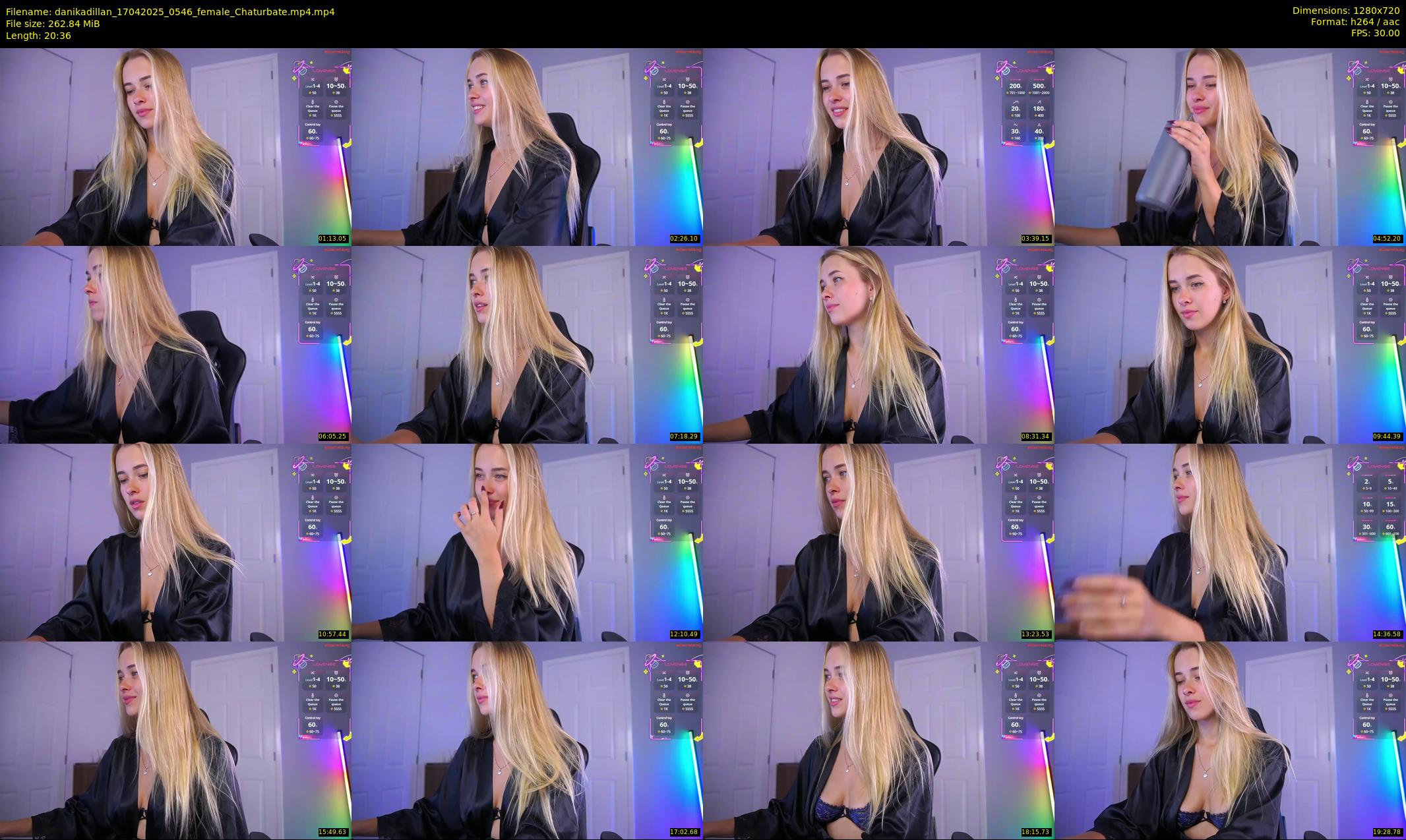 danikadillan — 21 minute Chaturbate female cam show recording, 720p, Apr 17, 2025
