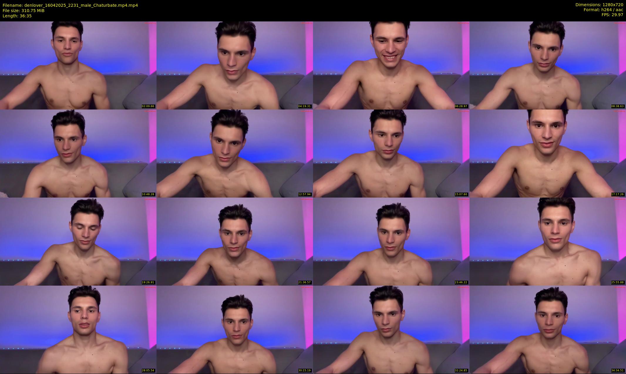 denlover — 37 minute Chaturbate male cam show recording, 720p, Apr 16, 2025