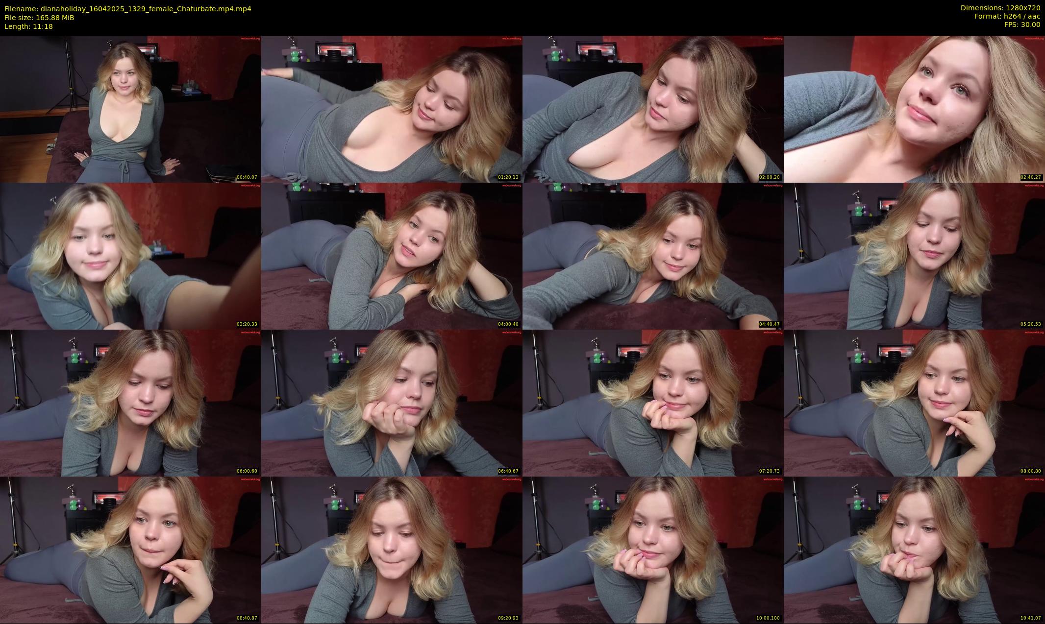 dianaholiday — 12 minute Chaturbate female cam show recording, 720p, Apr 16, 2025