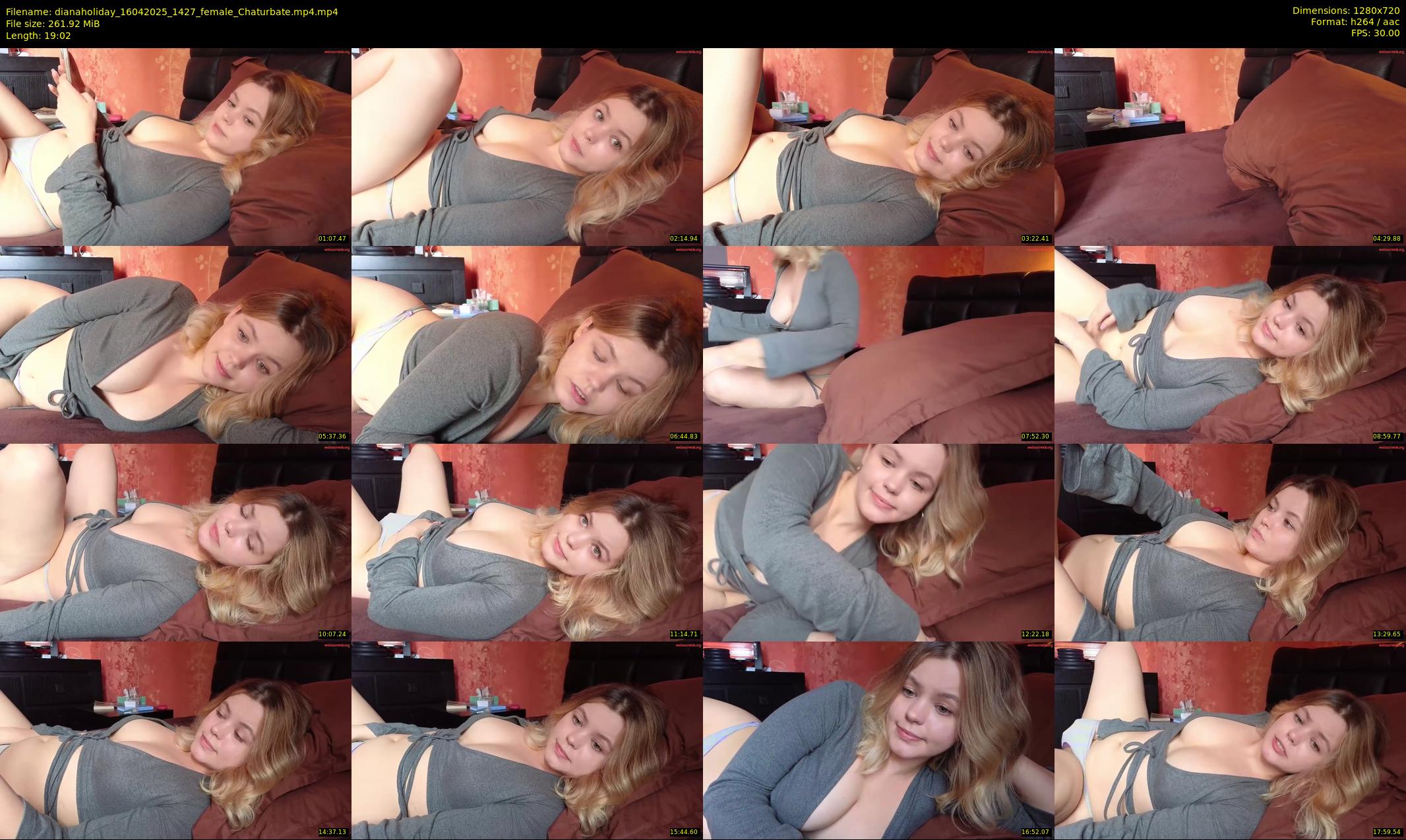 dianaholiday — 20 minute Chaturbate female cam show recording, 720p, Apr 16, 2025