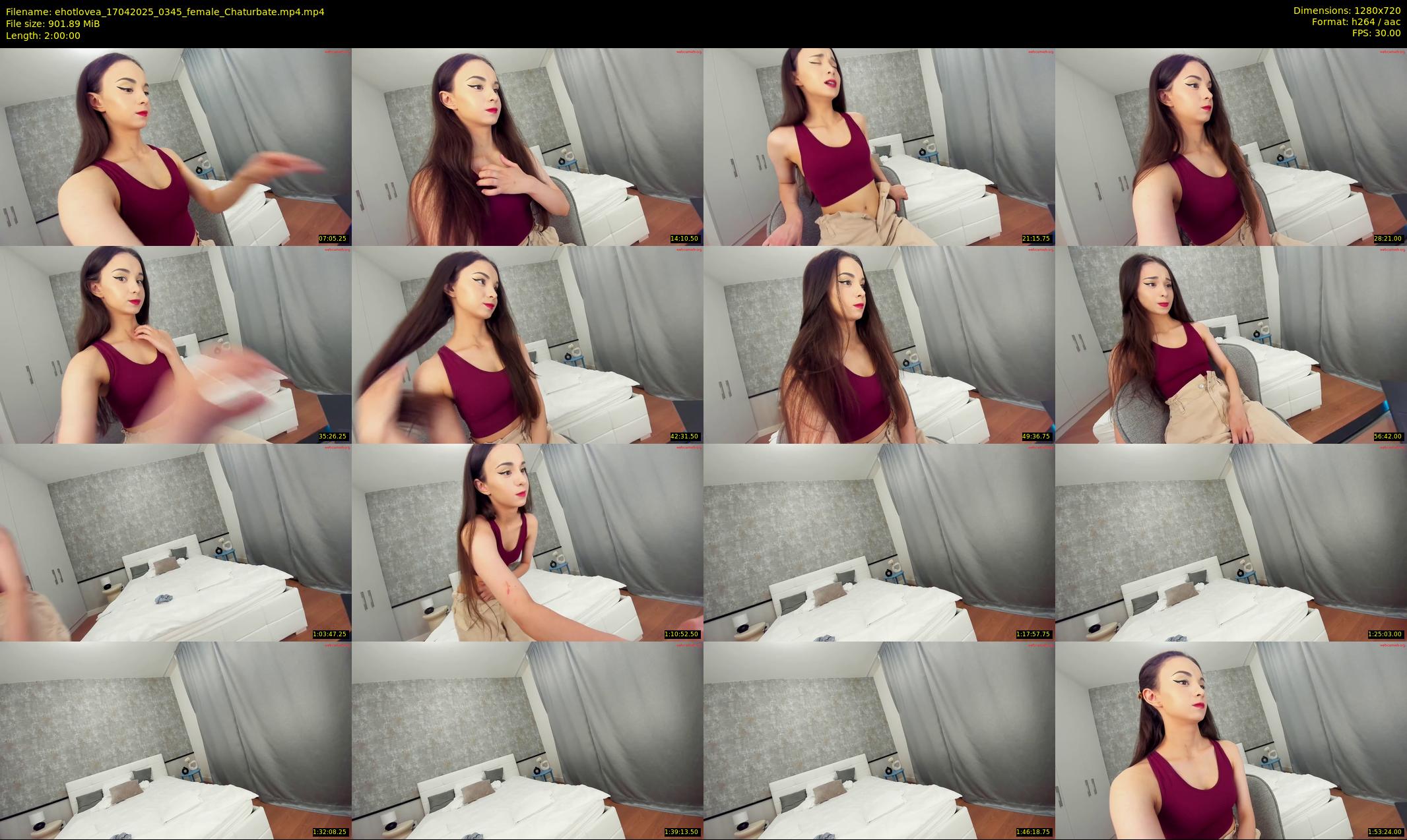 ehotlovea — 120 minute Chaturbate female cam show recording, 720p, Apr 17, 2025