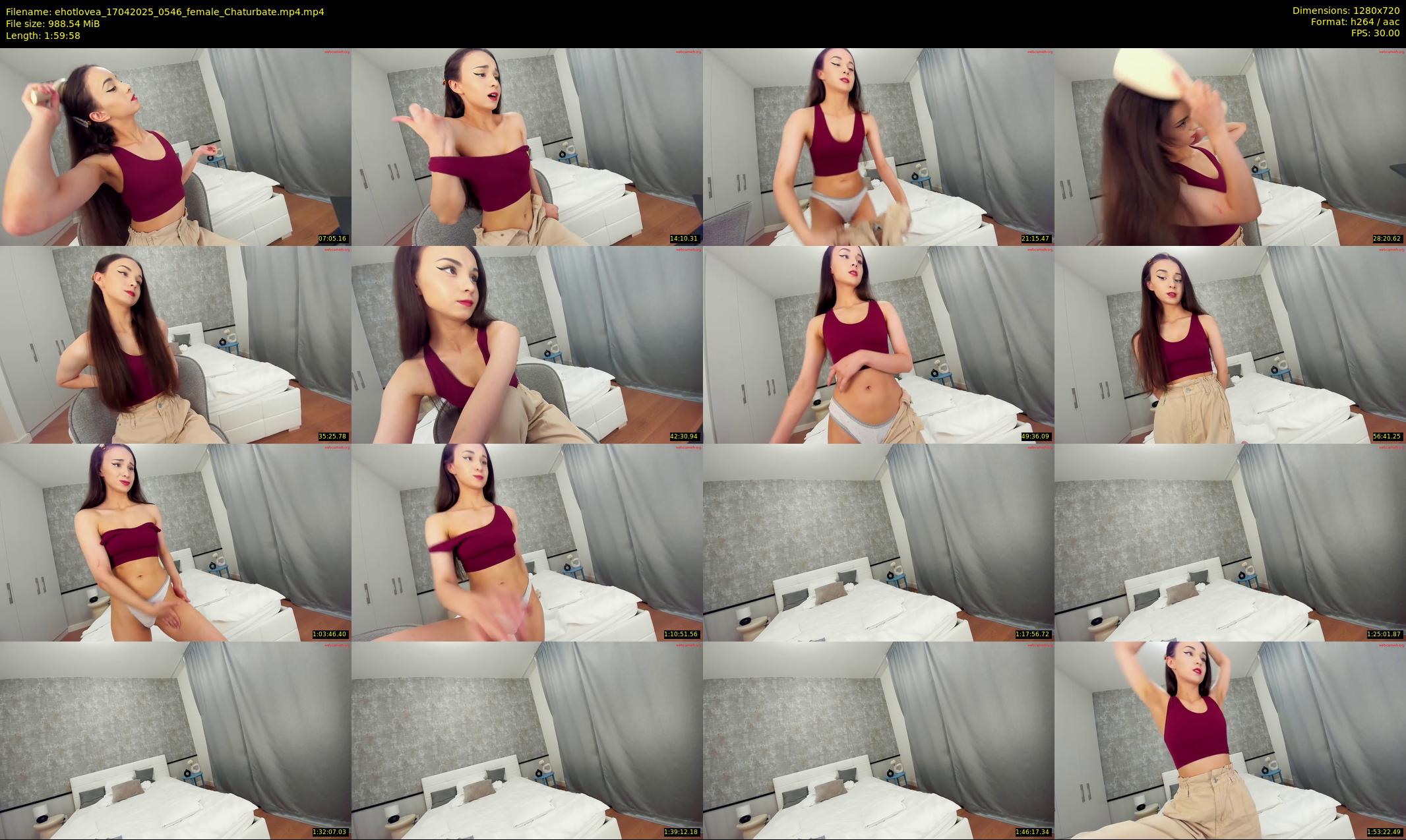 ehotlovea — 120 minute Chaturbate female cam show recording, 720p, Apr 17, 2025
