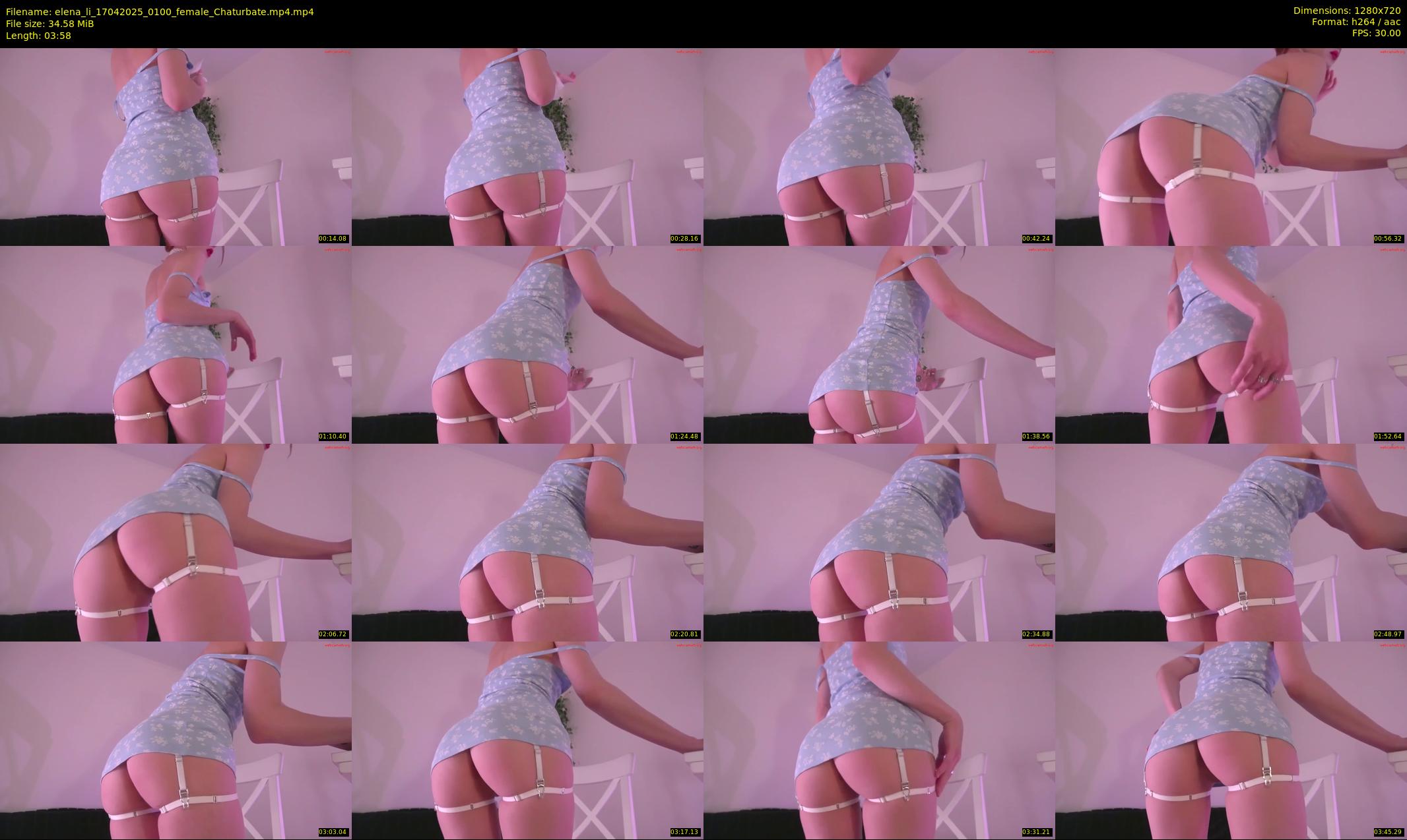 elena_li — 4 minute Chaturbate female cam show recording, 720p, Apr 17, 2025