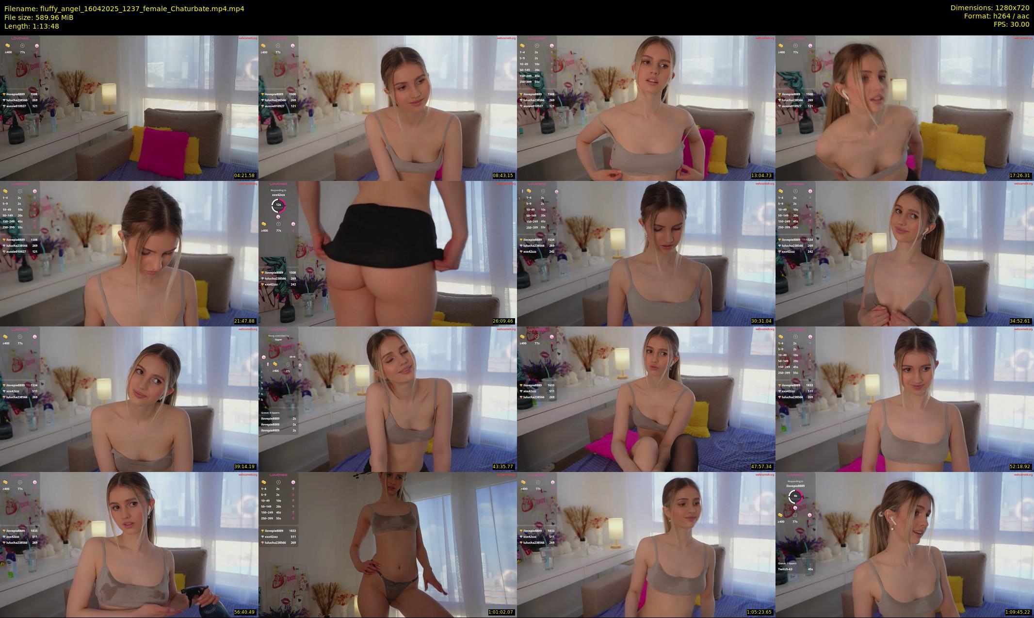 fluffy_angel — 74 minute Chaturbate female cam show recording, 720p, Apr 16, 2025