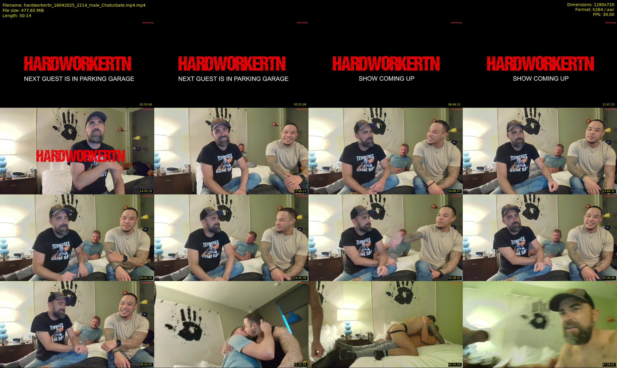 hardworkertn — 51 minute Chaturbate male cam show recording, 720p, Apr 16, 2025