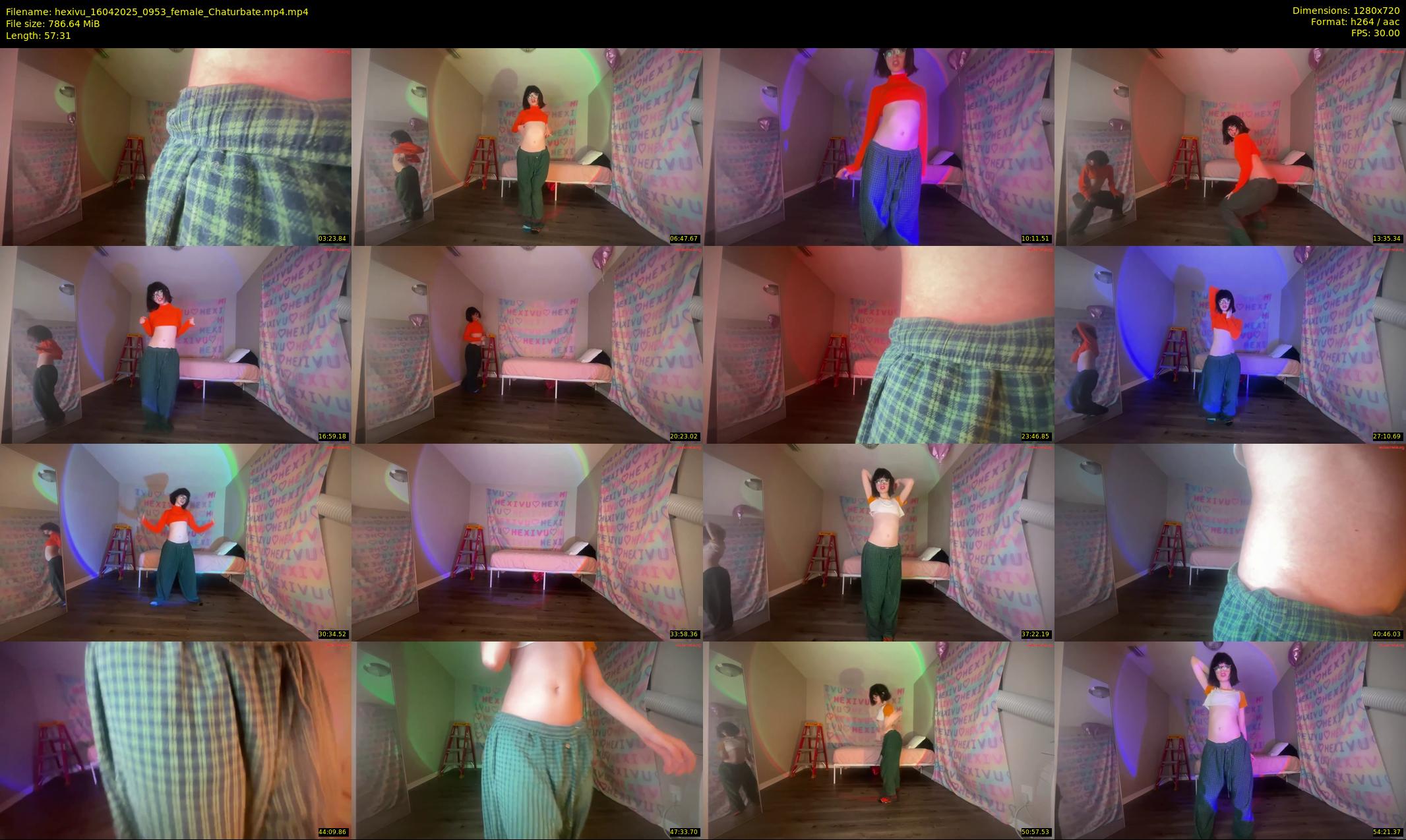 hexivu — 58 minute Chaturbate female cam show recording, 720p, Apr 16, 2025