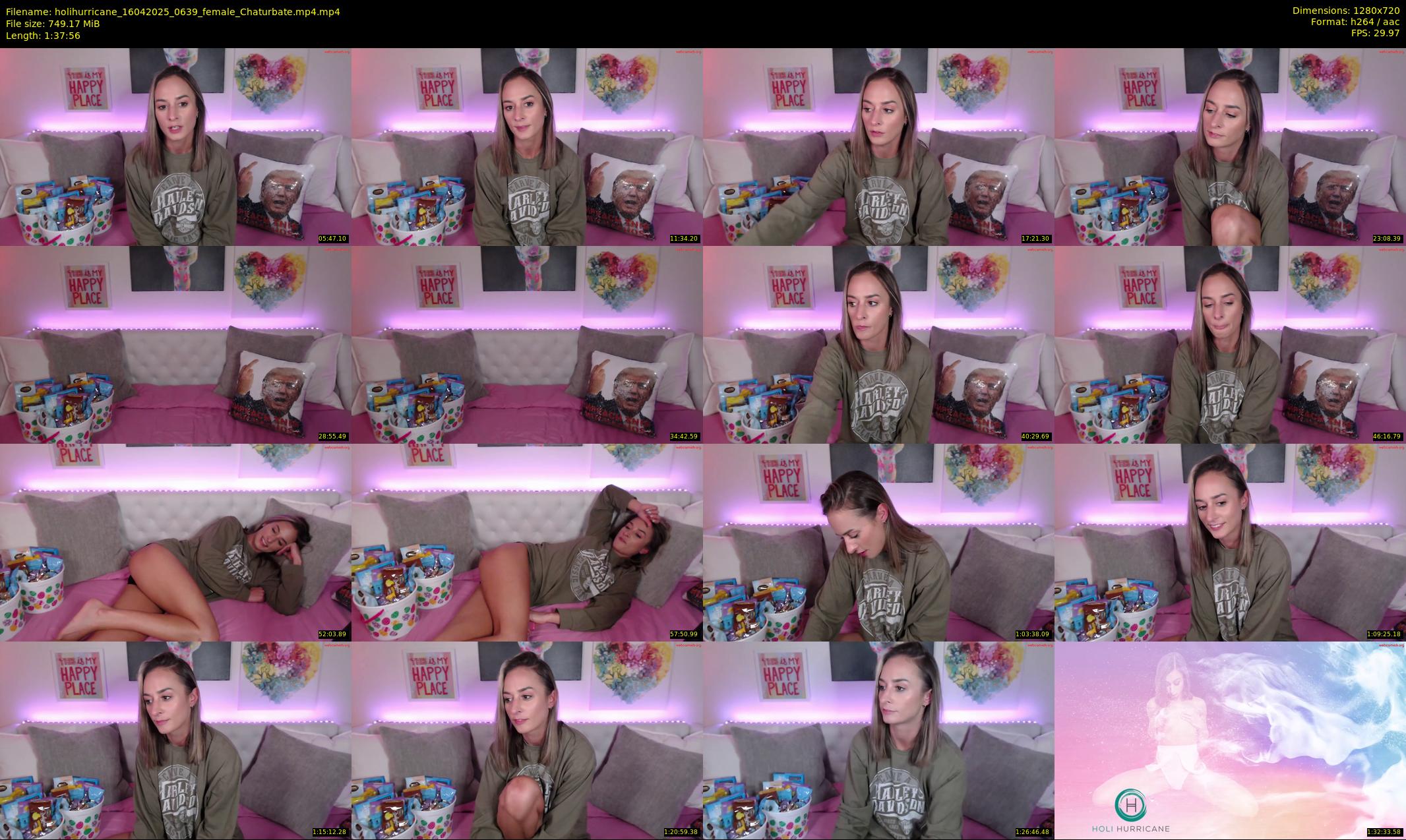 holihurricane — 98 minute Chaturbate female cam show recording, 720p, Apr 16, 2025