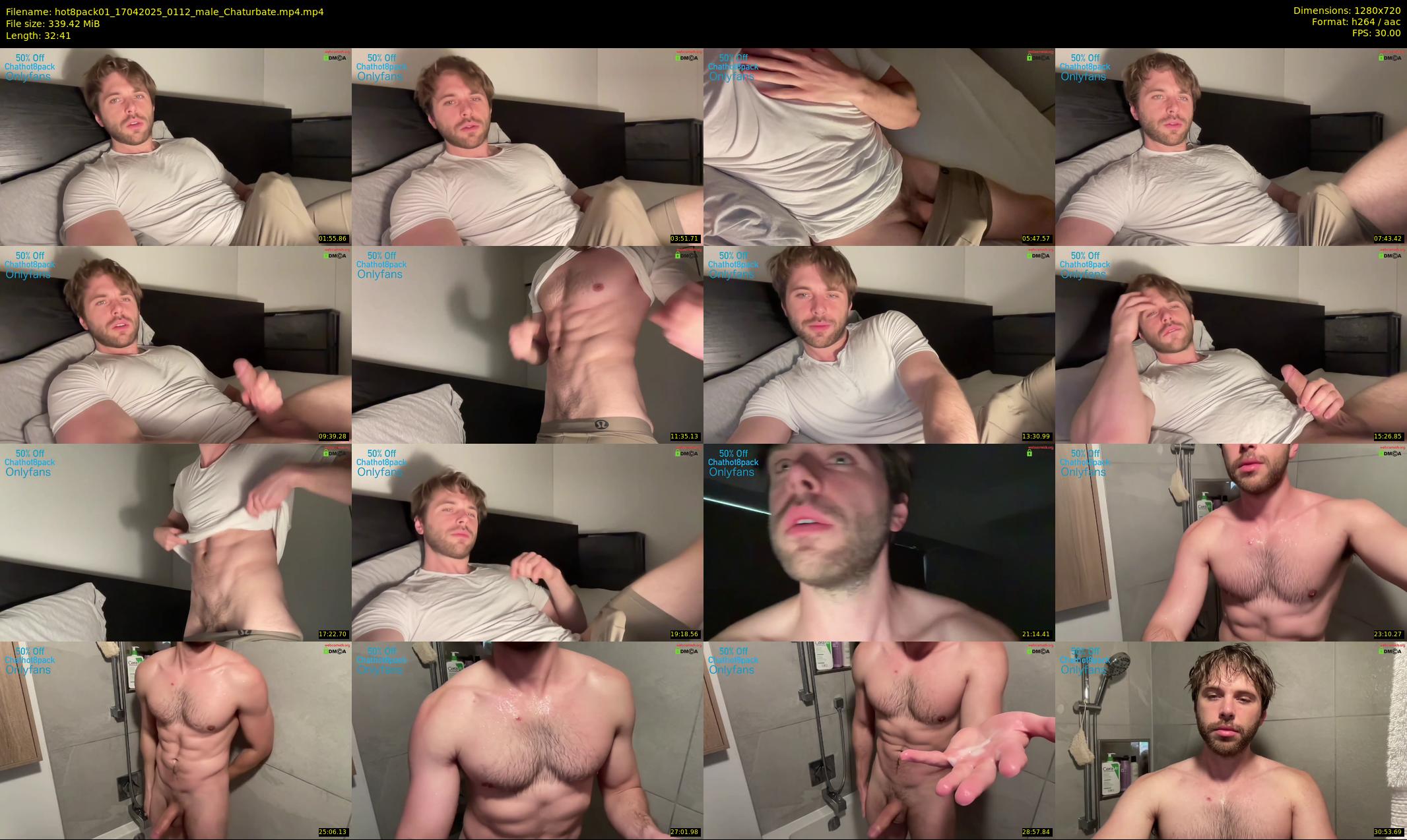 hot8pack01 — 33 minute Chaturbate male cam show recording, 720p, Apr 17, 2025