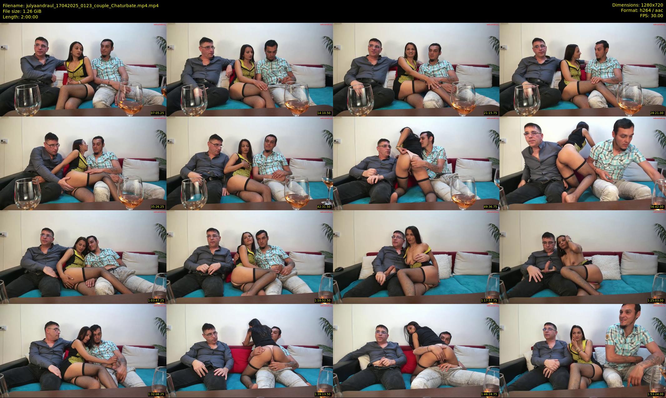 julyaandraul — 120 minute Chaturbate couple cam show recording, 720p, Apr 17, 2025