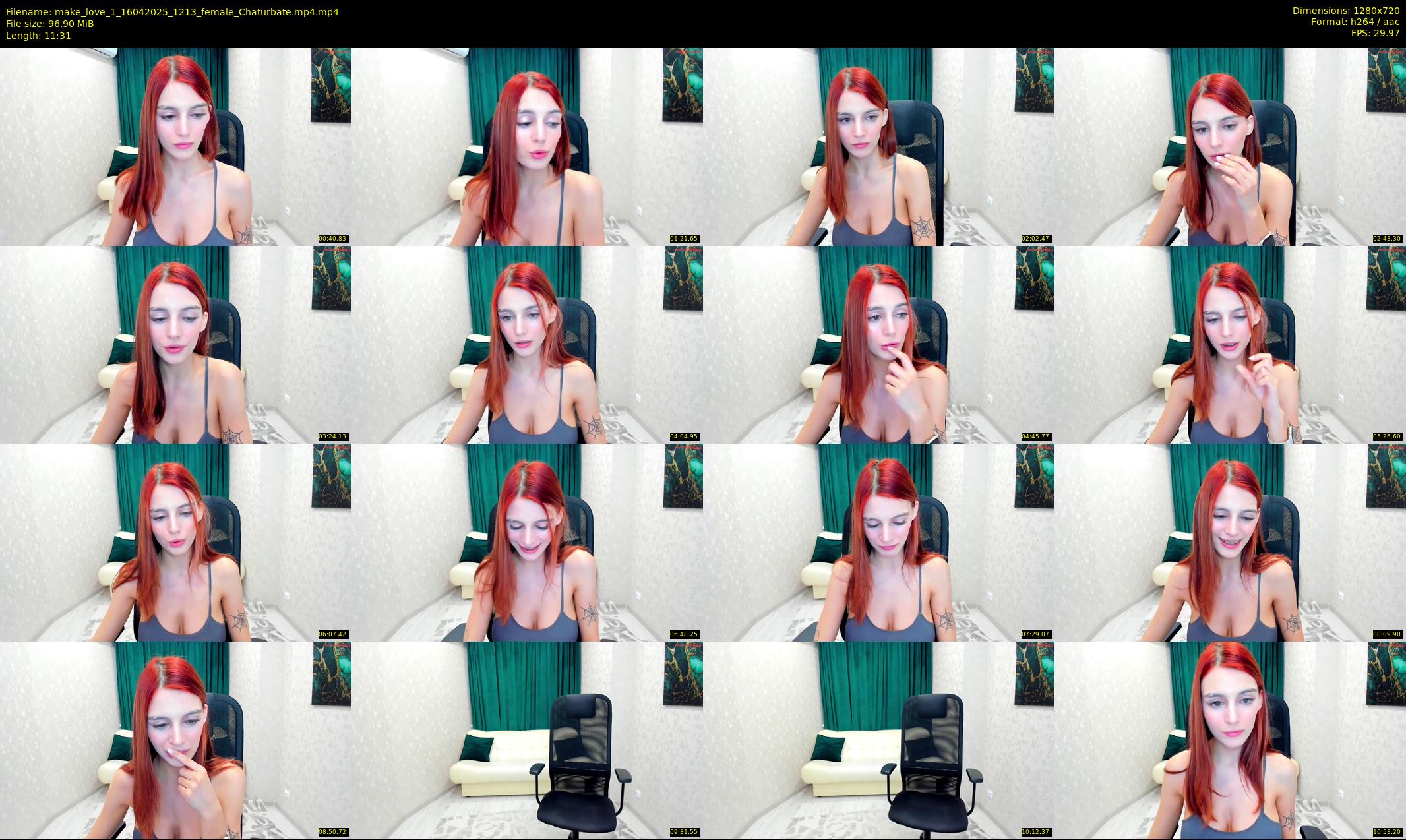 make_love_1 — 12 minute Chaturbate female cam show recording, 720p, Apr 16, 2025