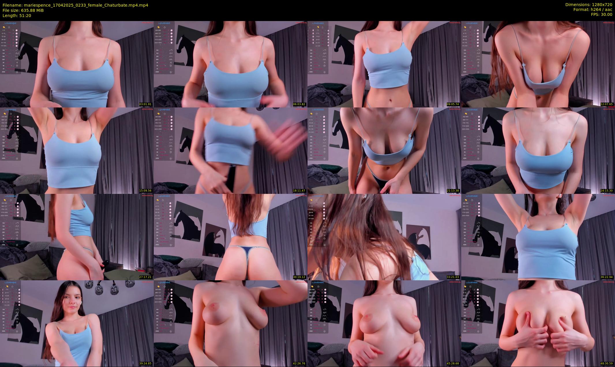 mariespence — 52 minute Chaturbate female cam show recording, 720p, Apr 17, 2025
