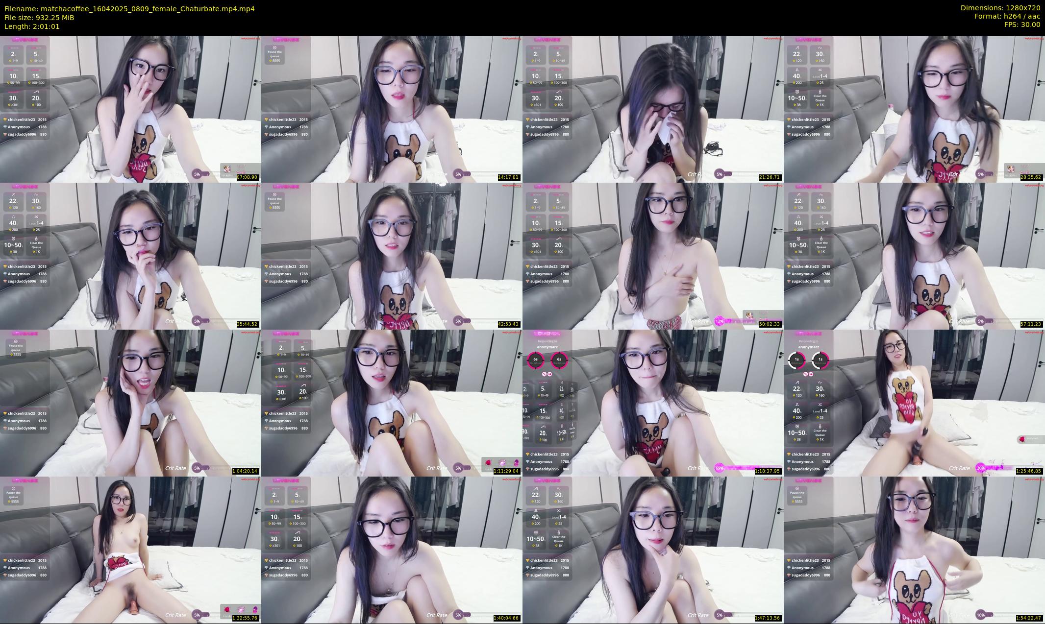 matchacoffee — 122 minute Chaturbate female cam show recording, 720p, Apr 16, 2025