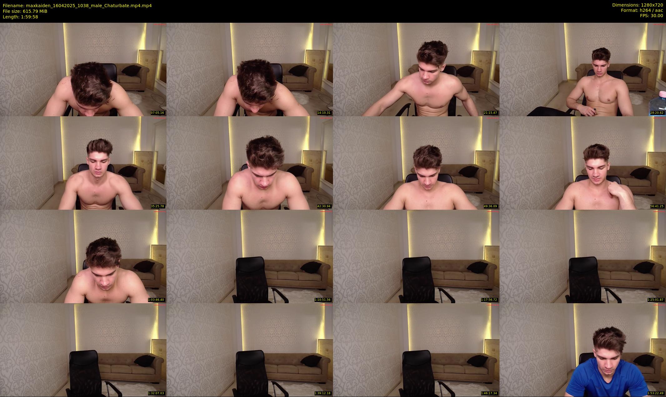 maxkaiden — 120 minute Chaturbate male cam show recording, 720p, Apr 16, 2025
