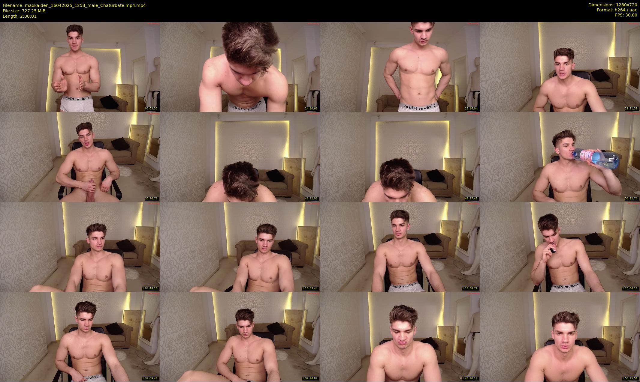 maxkaiden — 121 minute Chaturbate male cam show recording, 720p, Apr 16, 2025
