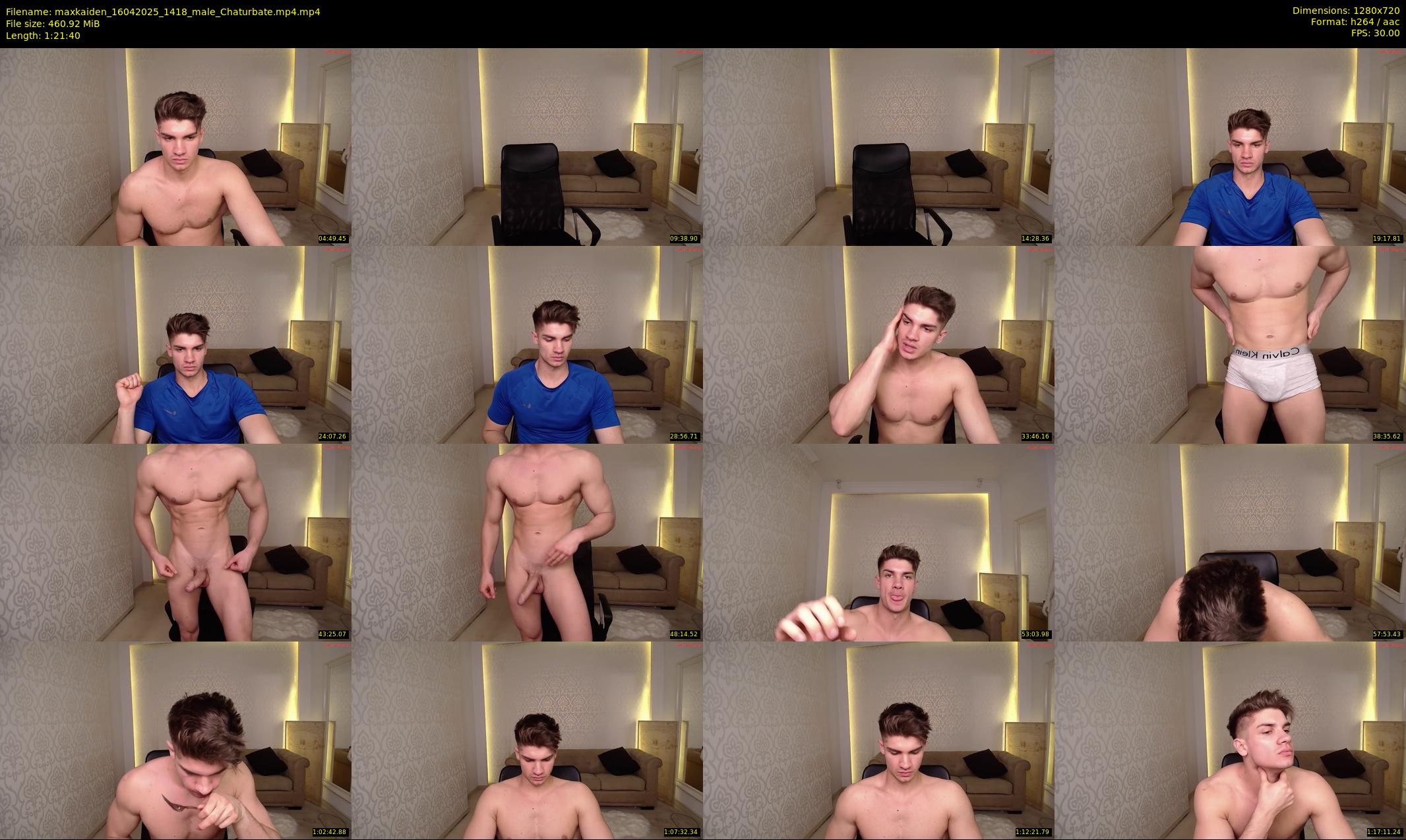 maxkaiden — 82 minute Chaturbate male cam show recording, 720p, Apr 16, 2025