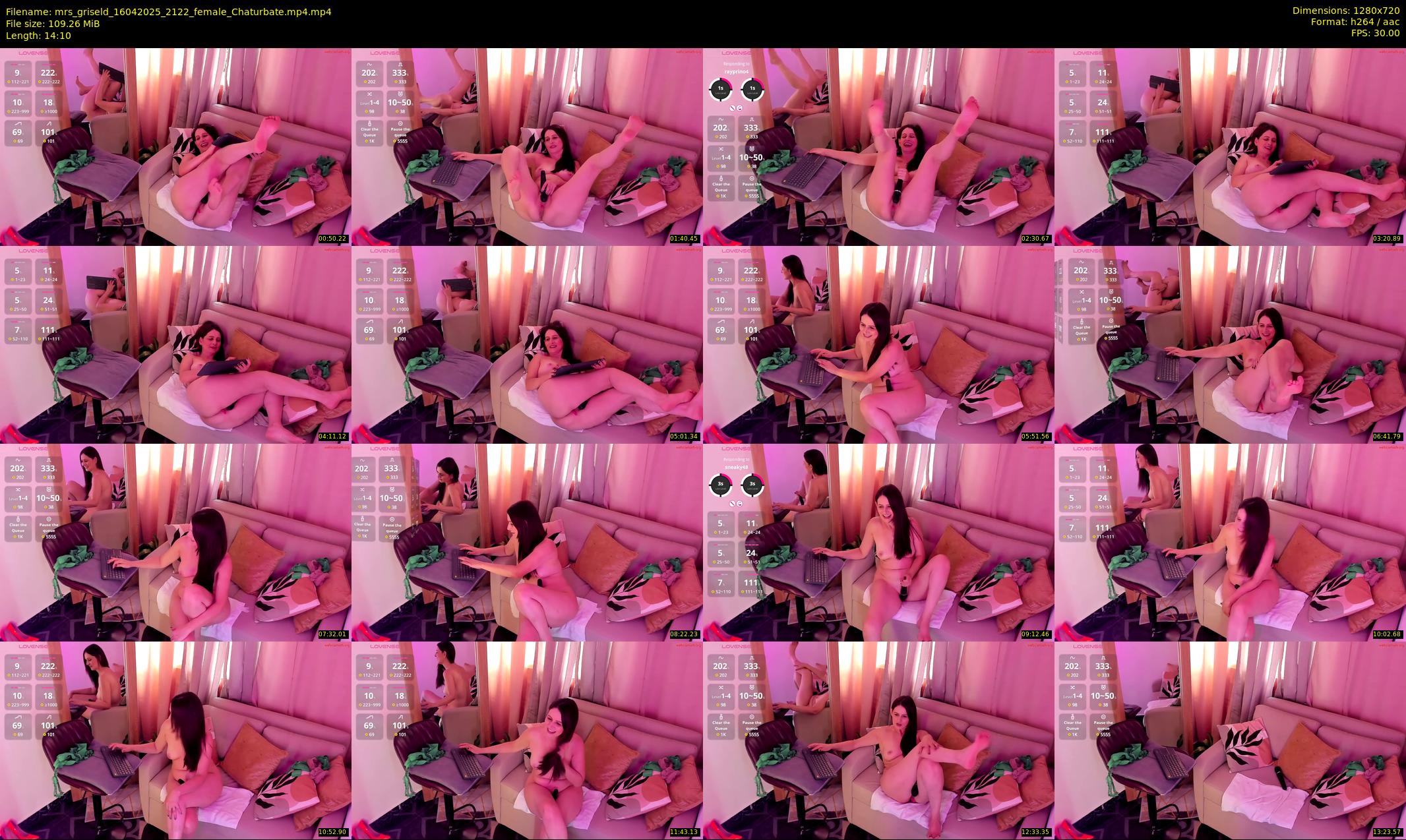 mrs_griseld — 15 minute Chaturbate female cam show recording, 720p, Apr 16, 2025