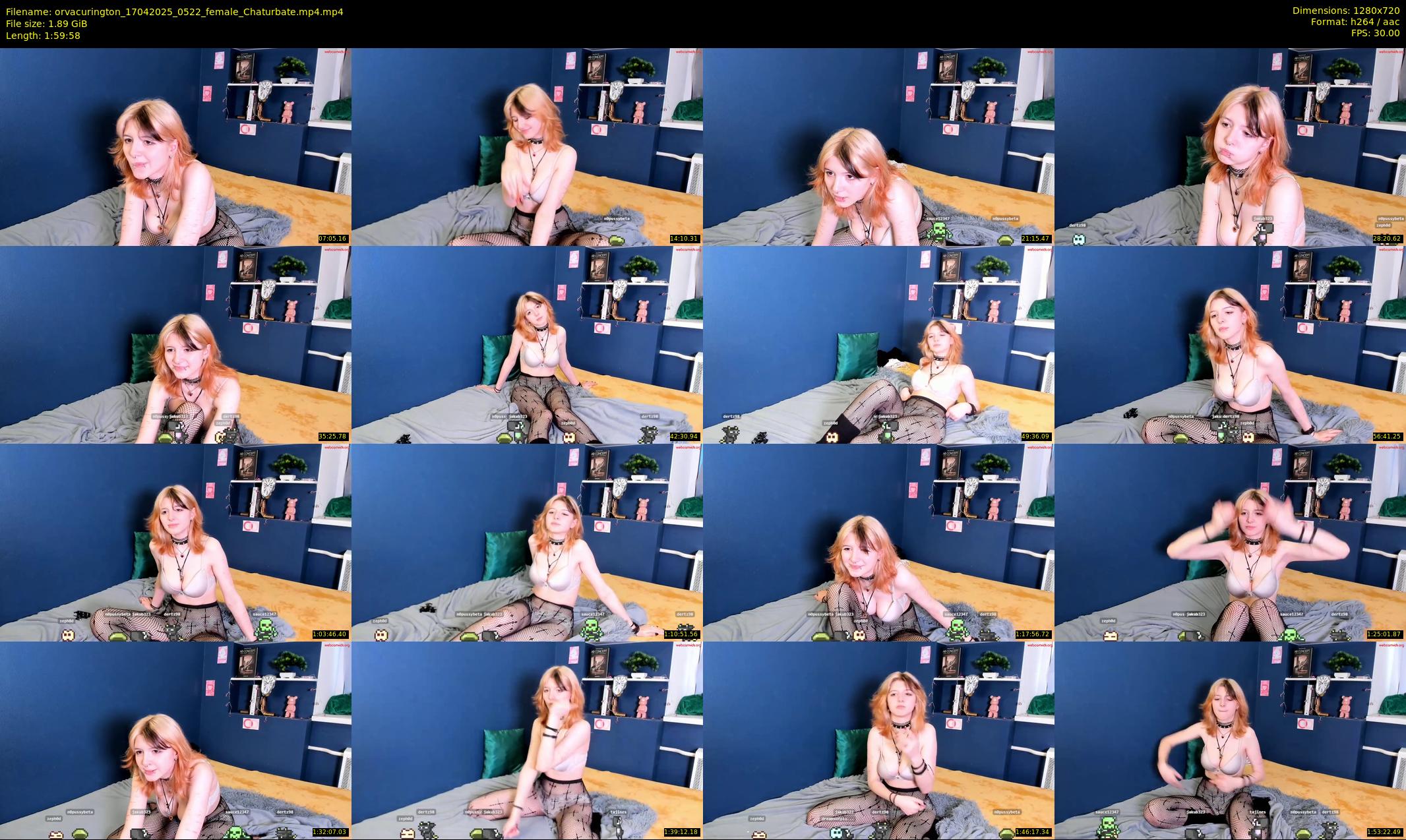 orvacurington — 120 minute Chaturbate female cam show recording, 720p, Apr 17, 2025