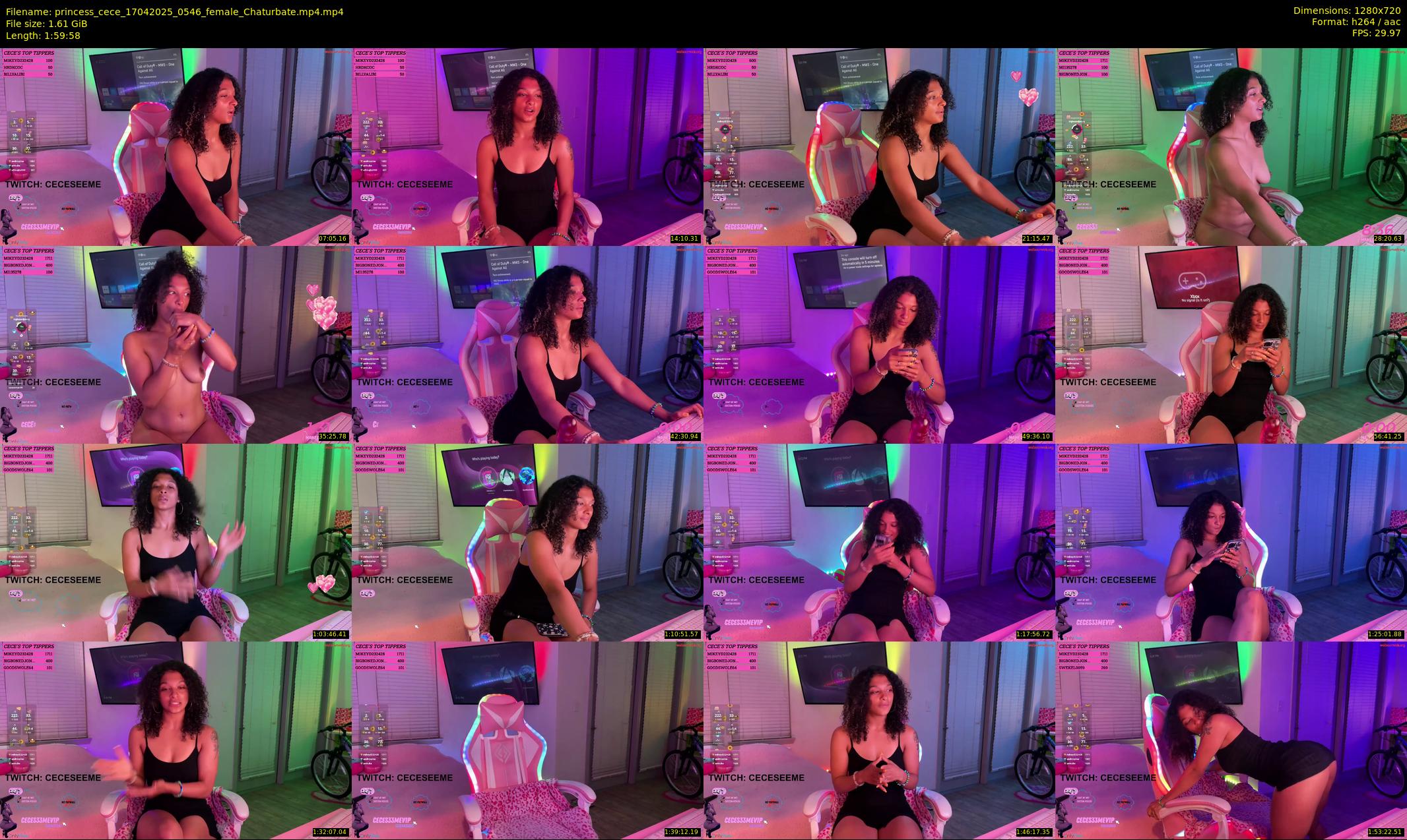 princess_cece — 120 minute Chaturbate female cam show recording, 720p, Apr 17, 2025