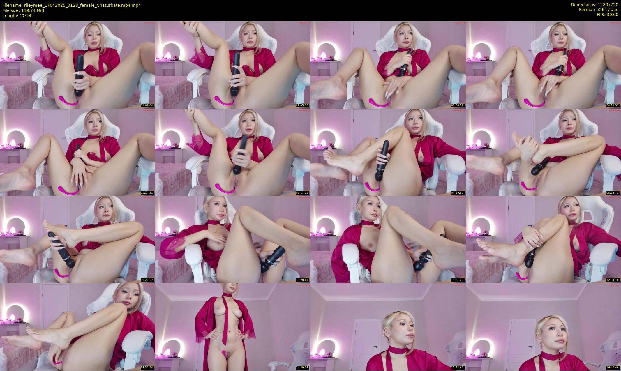 rileymee — 18 minute Chaturbate female cam show recording, 720p, Apr 17, 2025