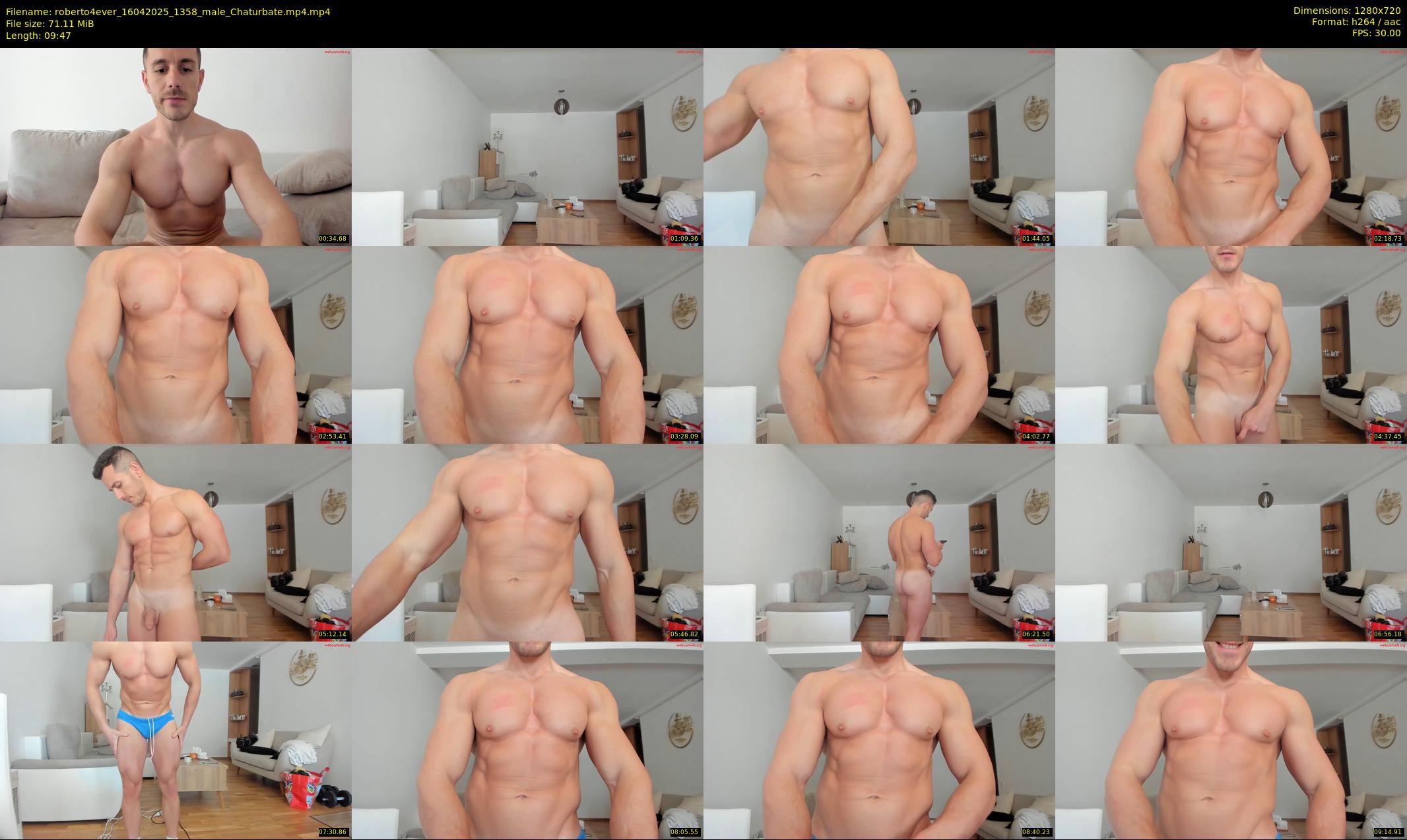 roberto4ever — 10 minute Chaturbate male cam show recording, 720p, Apr 16, 2025
