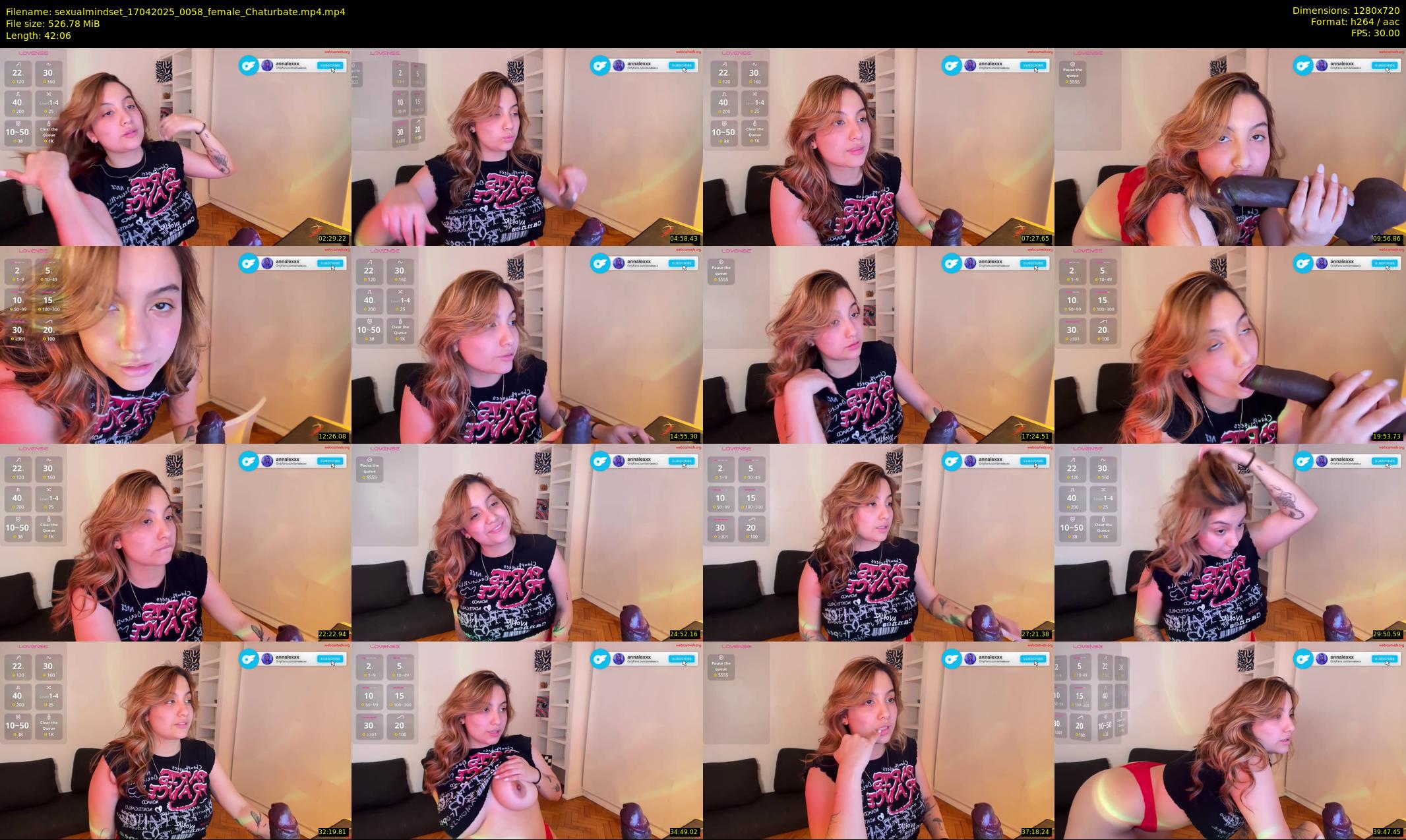 sexualmindset — 43 minute Chaturbate female cam show recording, 720p, Apr 17, 2025