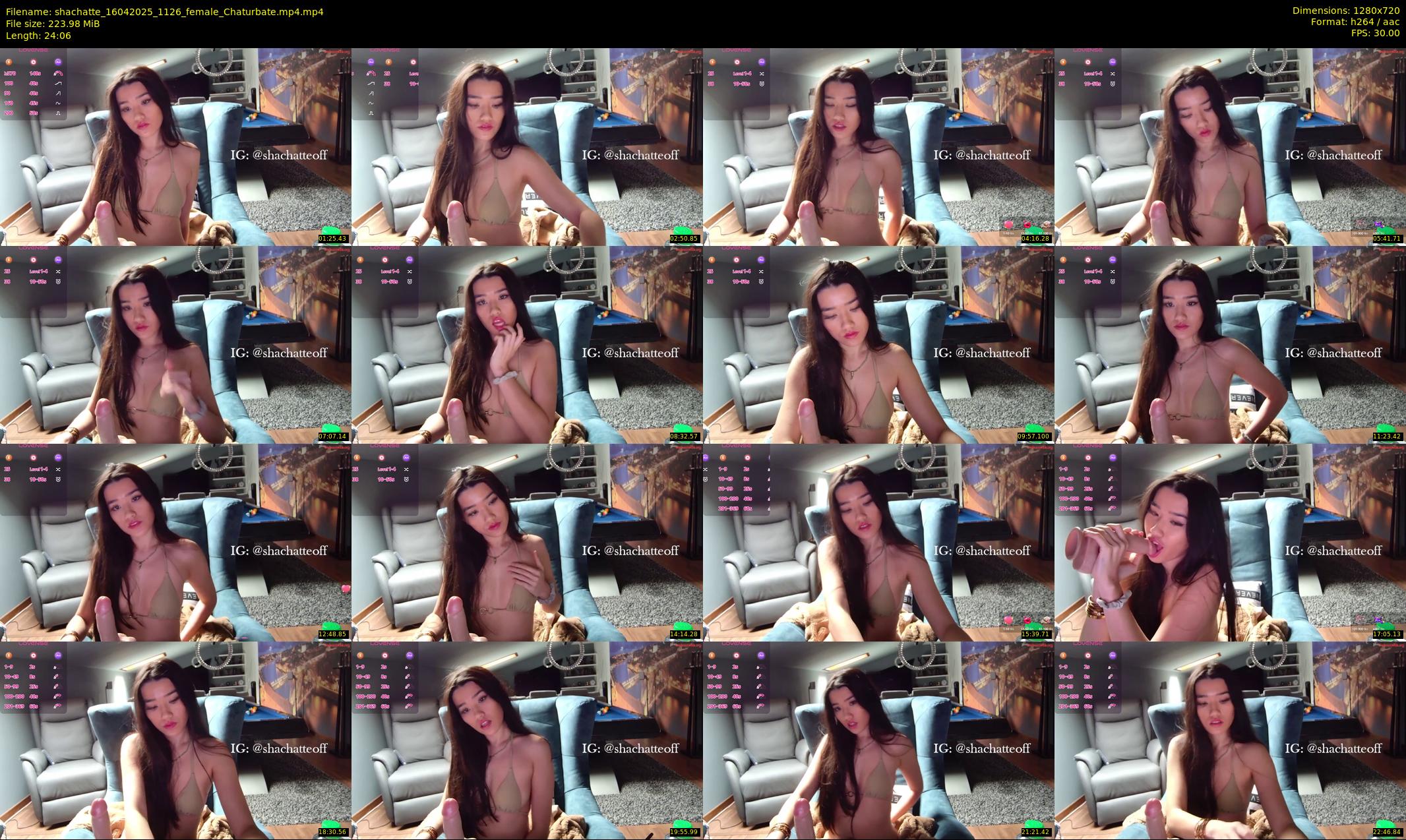 shachatte — 25 minute Chaturbate couple cam show recording, 720p, Apr 16, 2025