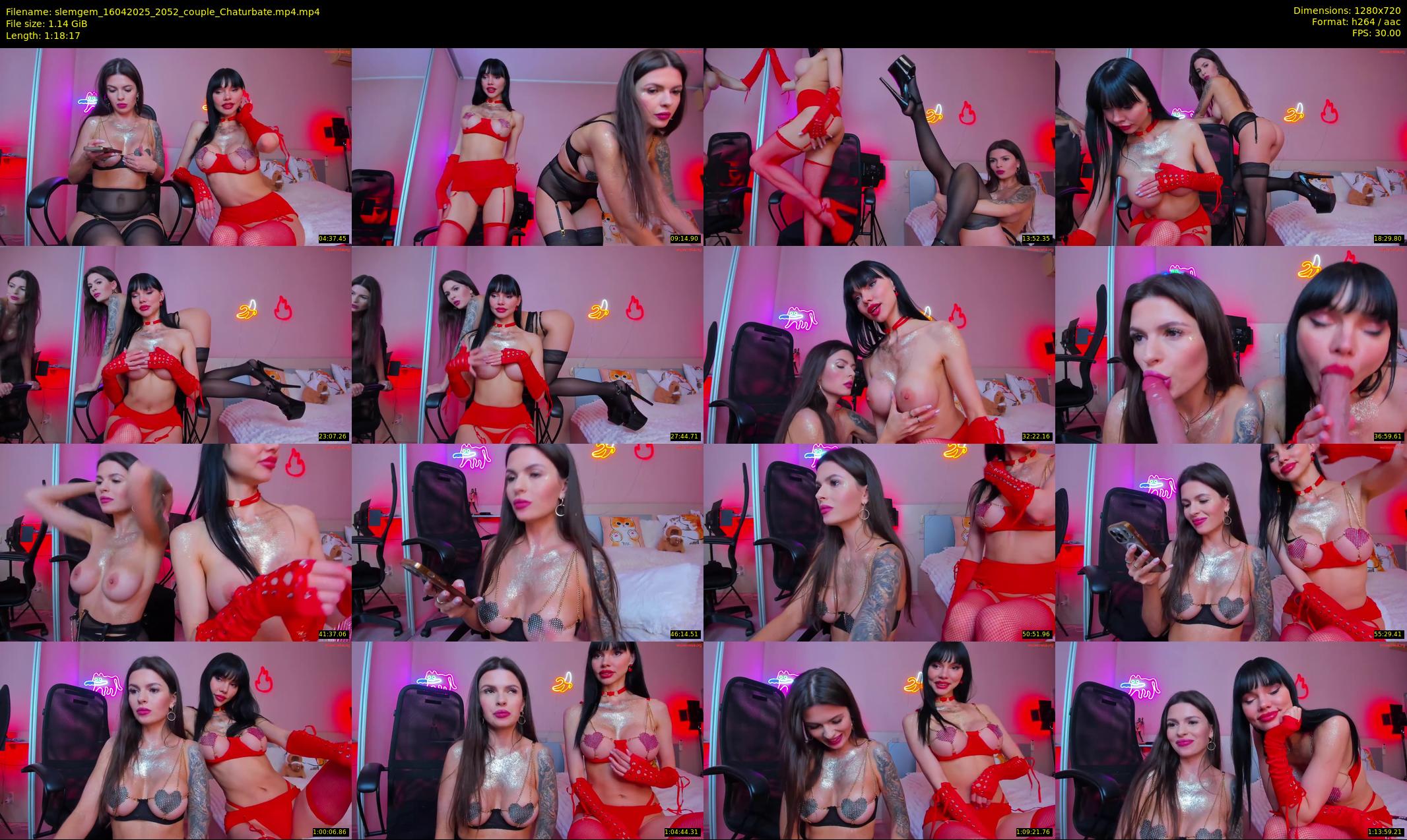 slemgem — 79 minute Chaturbate couple cam show recording, 720p, Apr 16, 2025