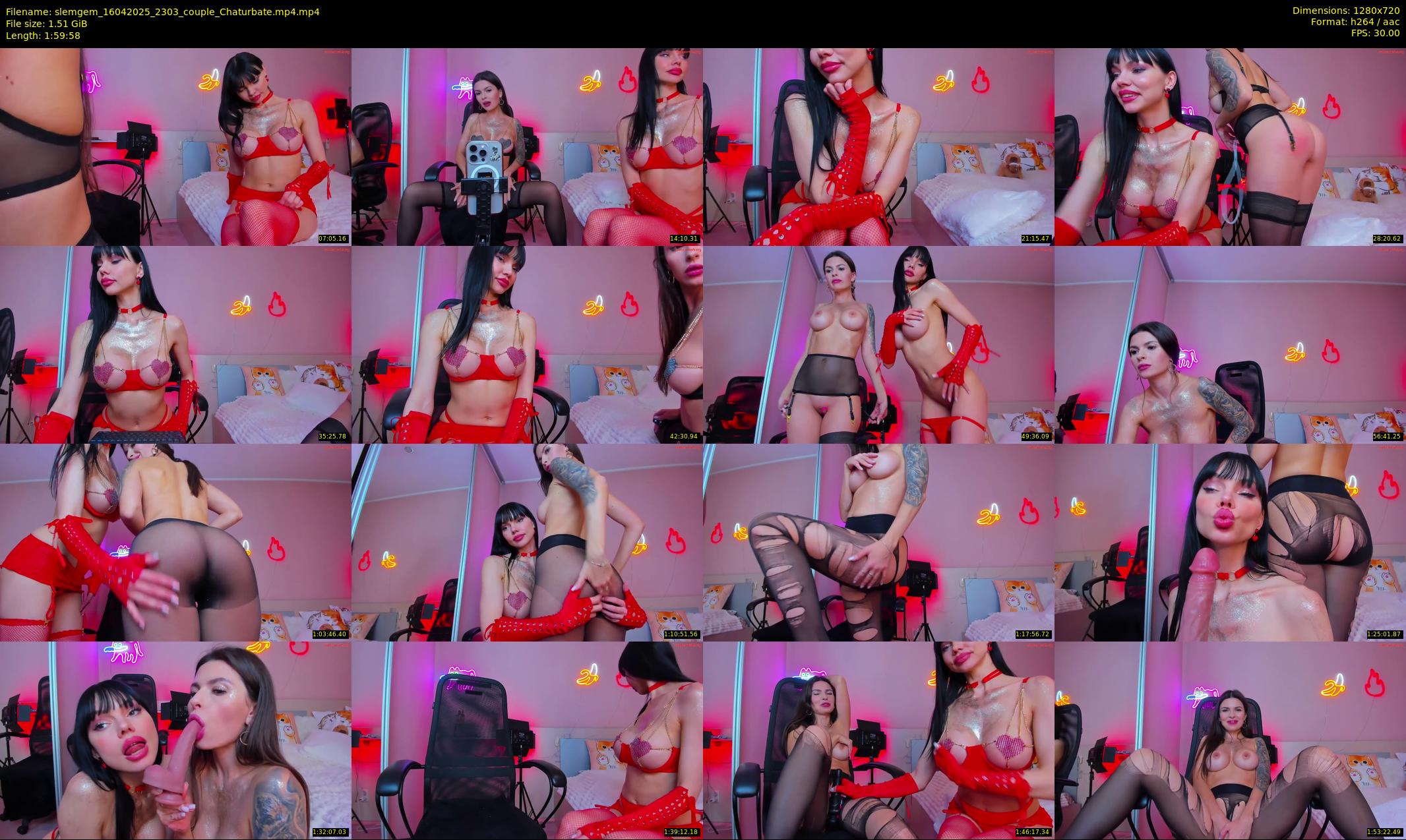 slemgem — 120 minute Chaturbate couple cam show recording, 720p, Apr 16, 2025