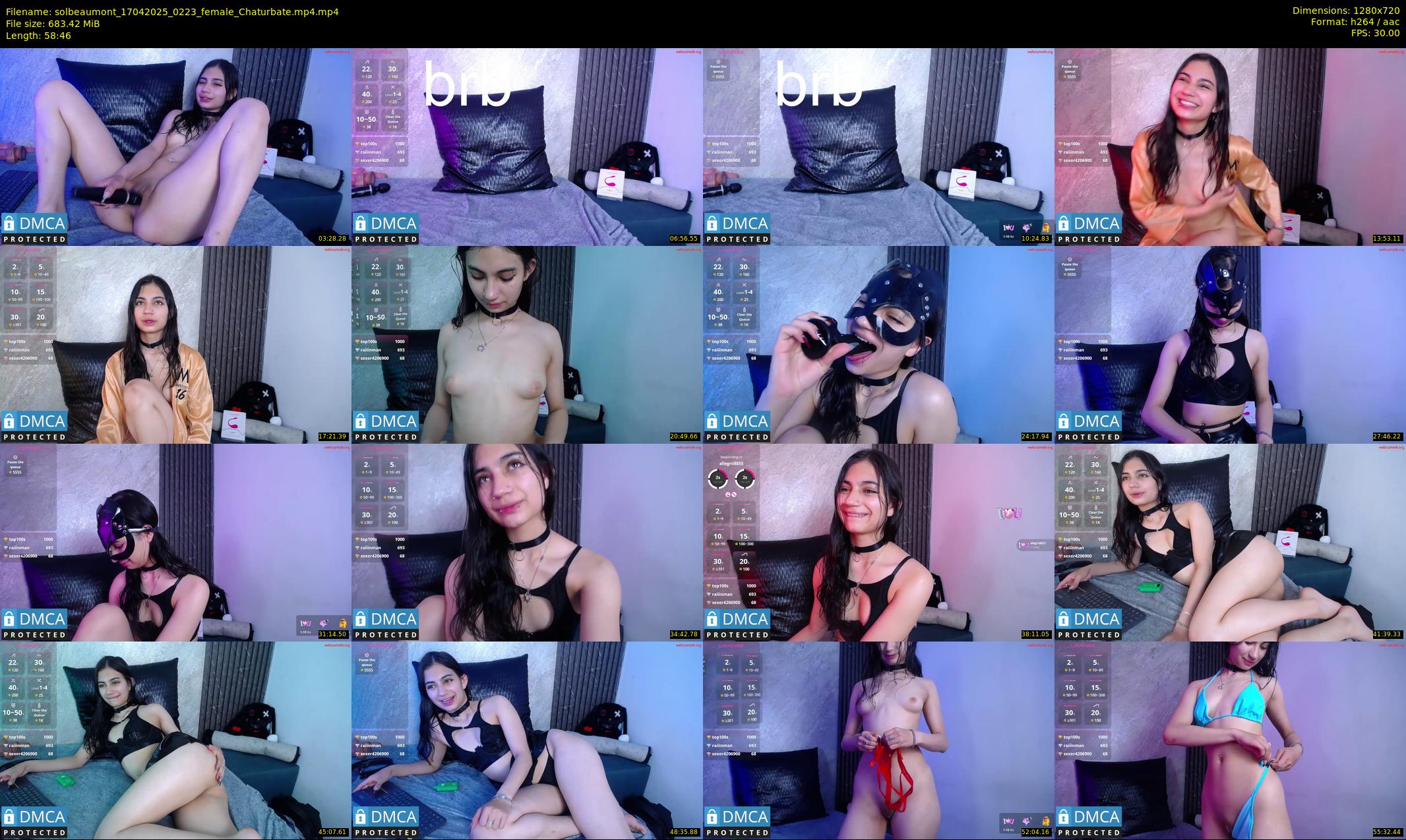 solbeaumont — 59 minute Chaturbate female cam show recording, 720p, Apr 17, 2025